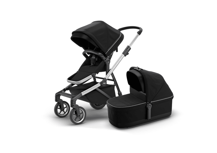 Thule Kinderwagen Sleek inkl. Bassinet Kinderwagen schwarz von Thule