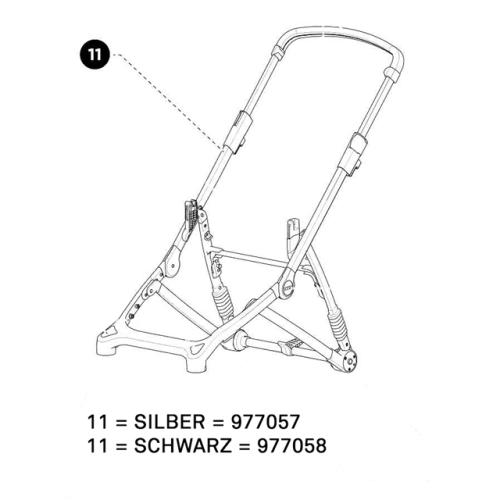 Thule Rahmen (Chassis) silber zu SLEEK von Thule