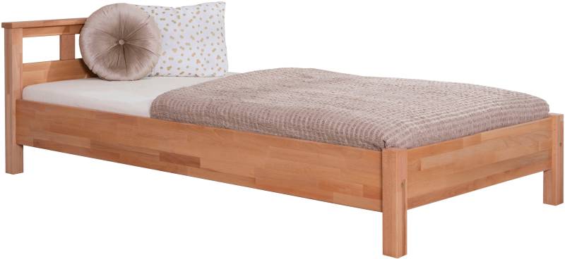 Ticaa Massivholzbett »Merci«, Doppelbett, aus Buche Massivholz, inkl. Rollrost von TICAA