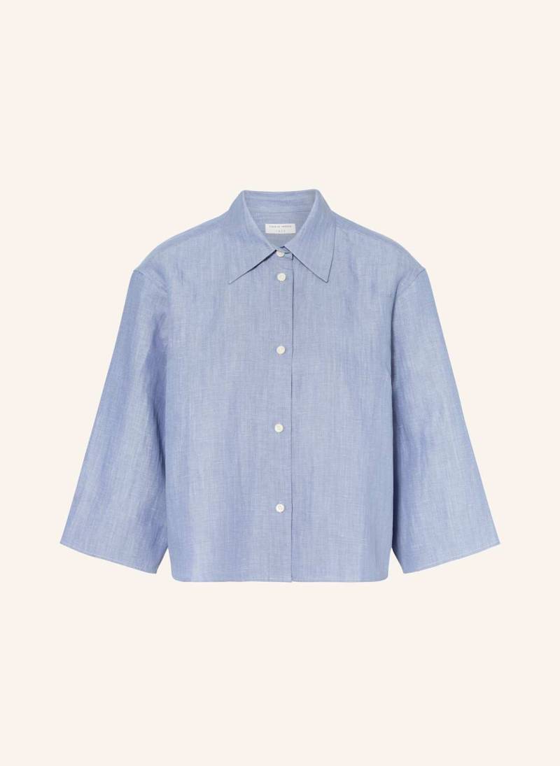 Tiger Of Sweden Blusenshirt Corins Mit Leinen Und 3/4-Arm blau von Tiger Of Sweden