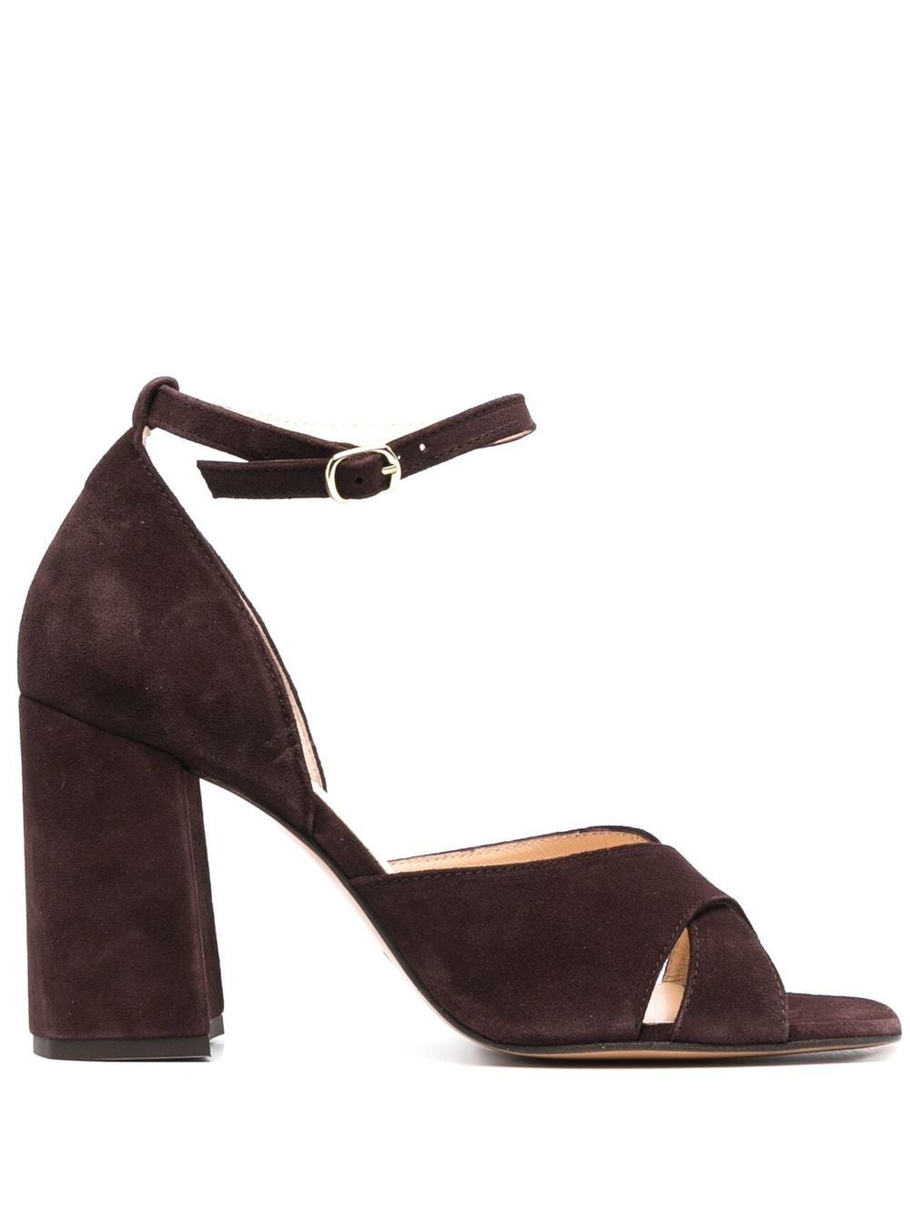 Tila March Gabrielle suede buckled sandals - Brown von Tila March