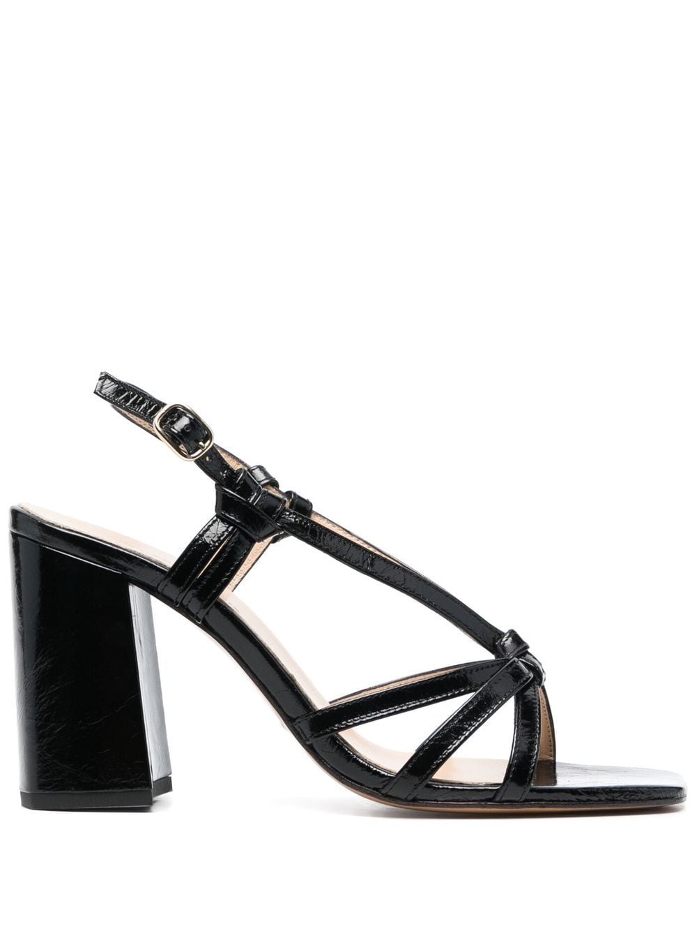 Tila March Noeud leather 100mm sandals - Black von Tila March