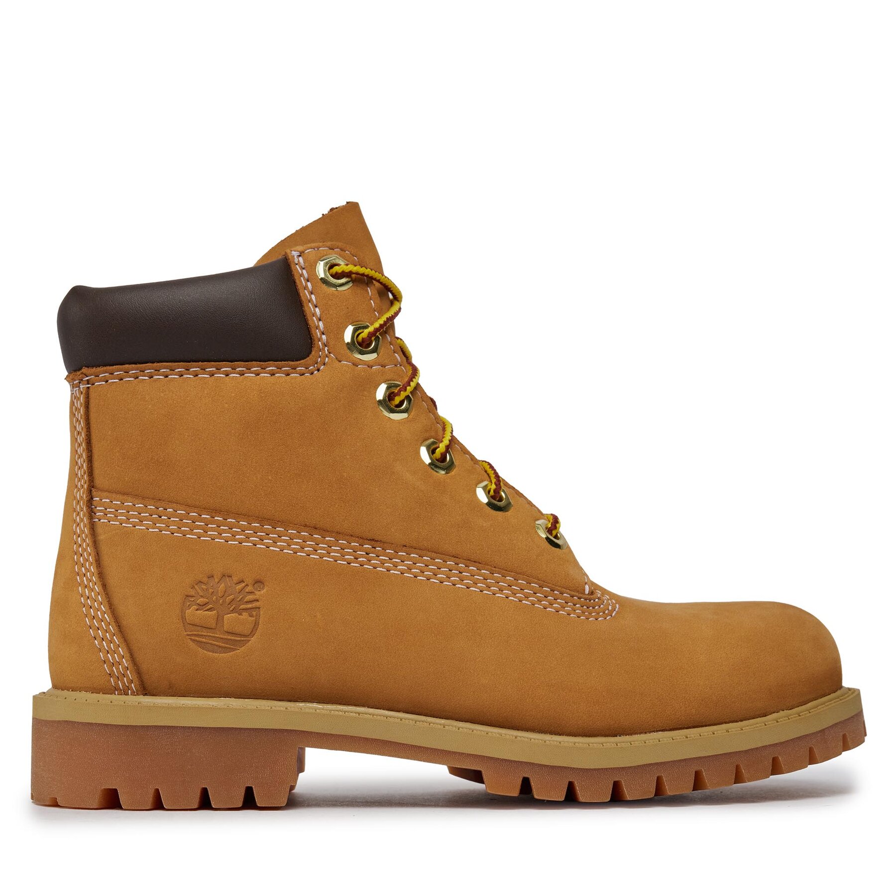 Schnürstiefeletten Timberland 6 In Premium Wp Boot 12909/TB0129097131 Wheat Nubuc Yellow von Timberland