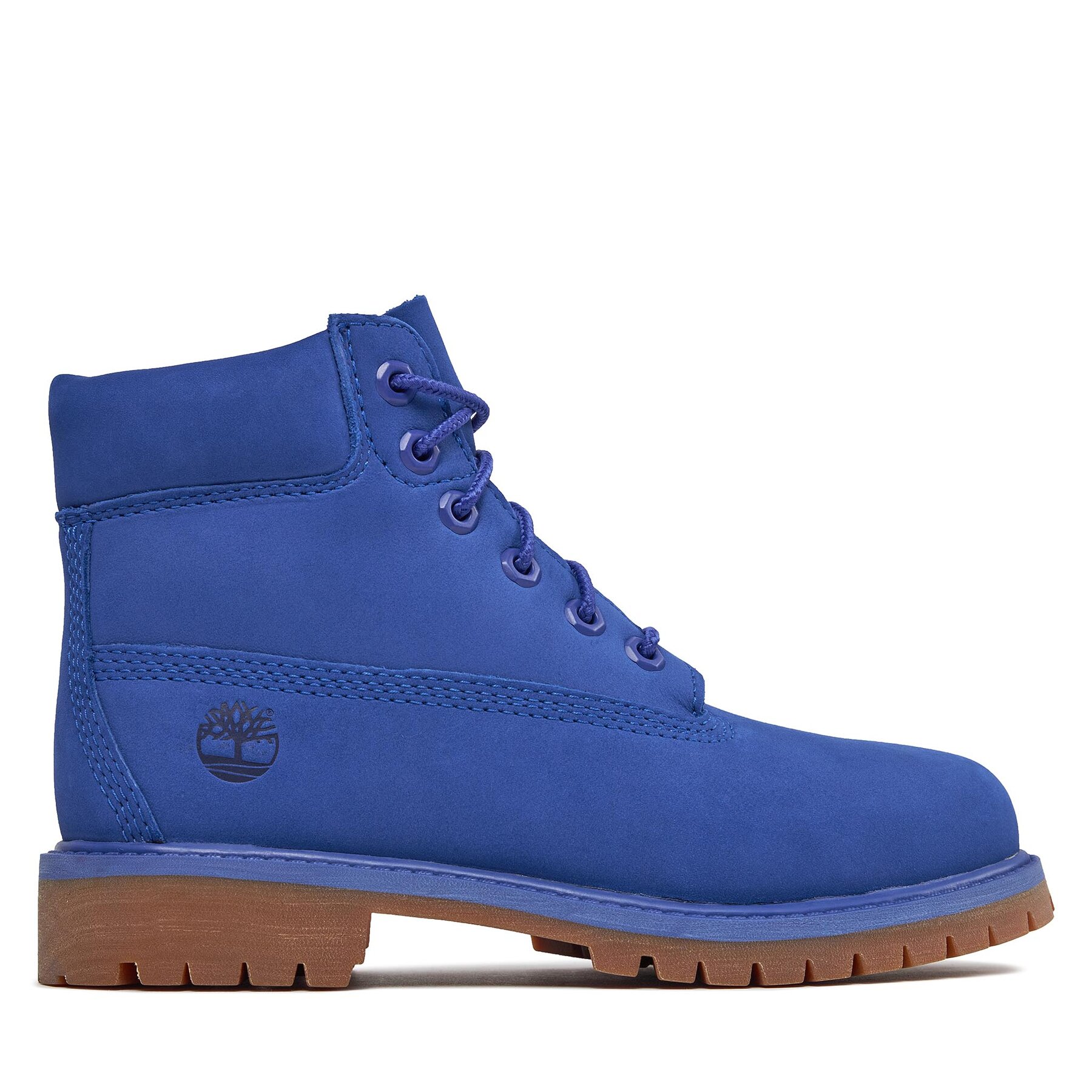 Schnürstiefeletten Timberland 6 In Premium Wp Boot TB0A5Y89G581 Bright Blue Nubuck von Timberland