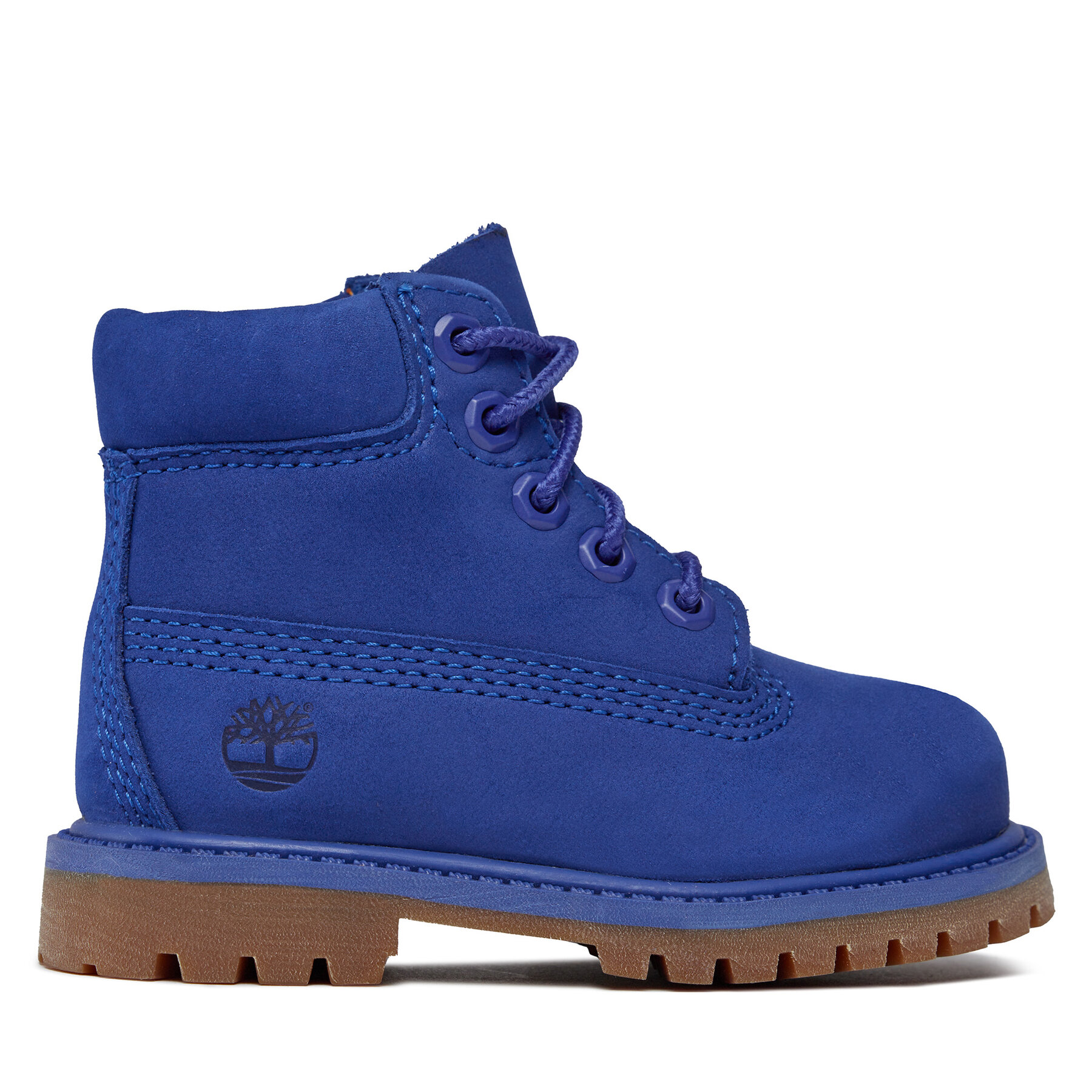 Schnürstiefeletten Timberland 6 In Premium Wp Boot TB0A64M1G581 Bright Blue Nubuck von Timberland