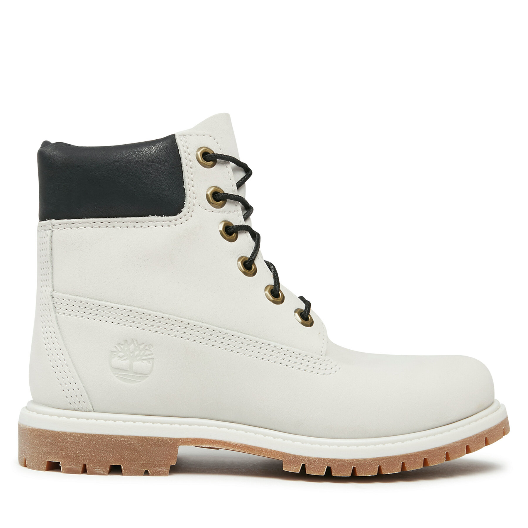 Schnürstiefeletten Timberland 6In Premium Boot - W TB0A5SS30271 Light Grey Nubuck von Timberland