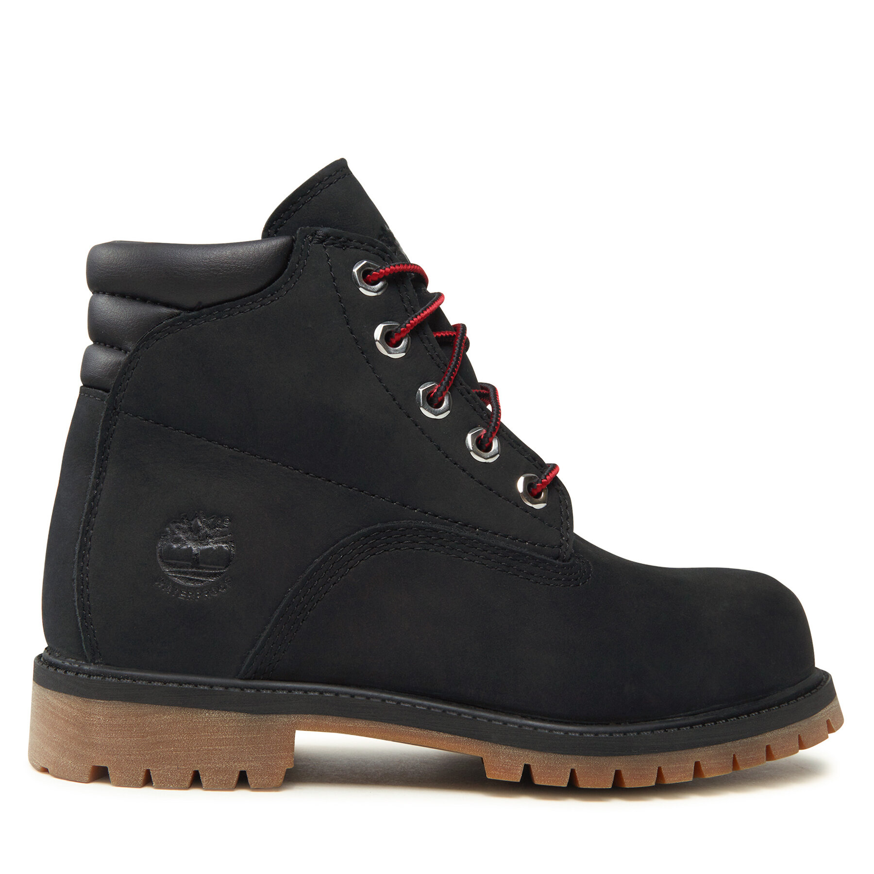 Schnürstiefeletten Timberland Alburn 6 Inch Wp Boot TB0A2FXH0011 Black Nubuck von Timberland