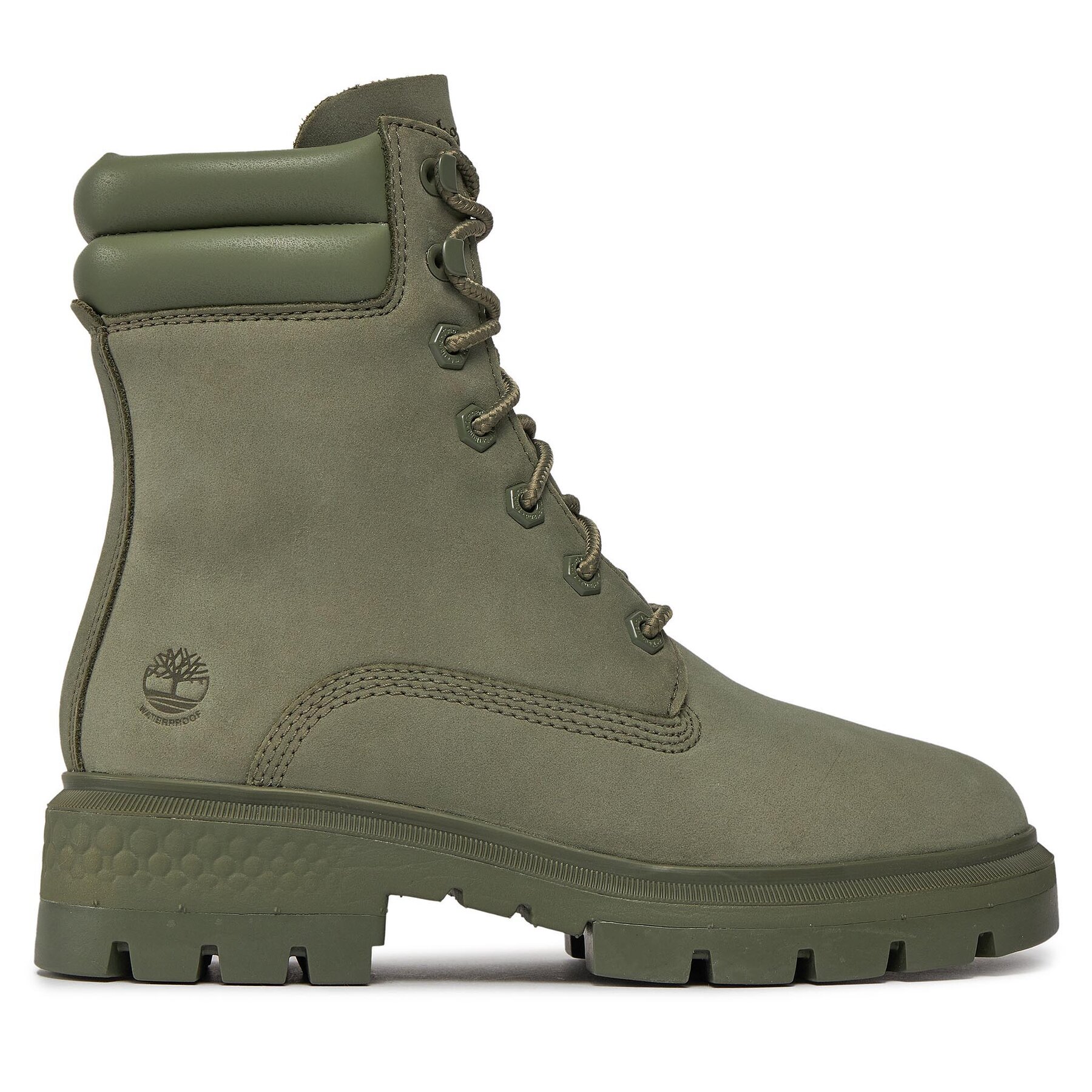 Schnürstiefeletten Timberland Cortina Valley 6In Bt Wp TB0A5Z8R9911 Dark Green Nubuck von Timberland