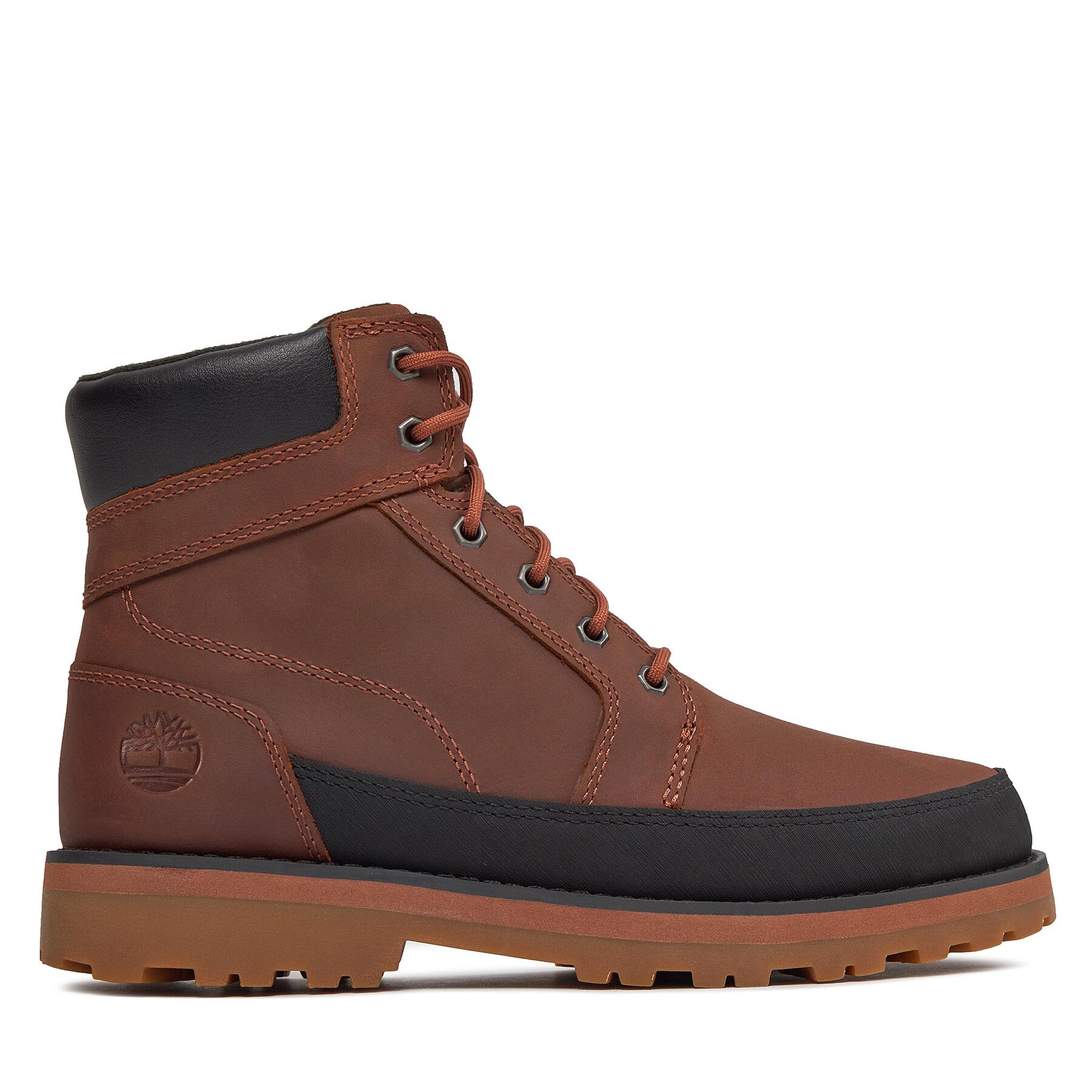 Schnürstiefeletten Timberland Courma Kid Boot W/ Rand TB0A62WNF131 Rust Full Grain von Timberland