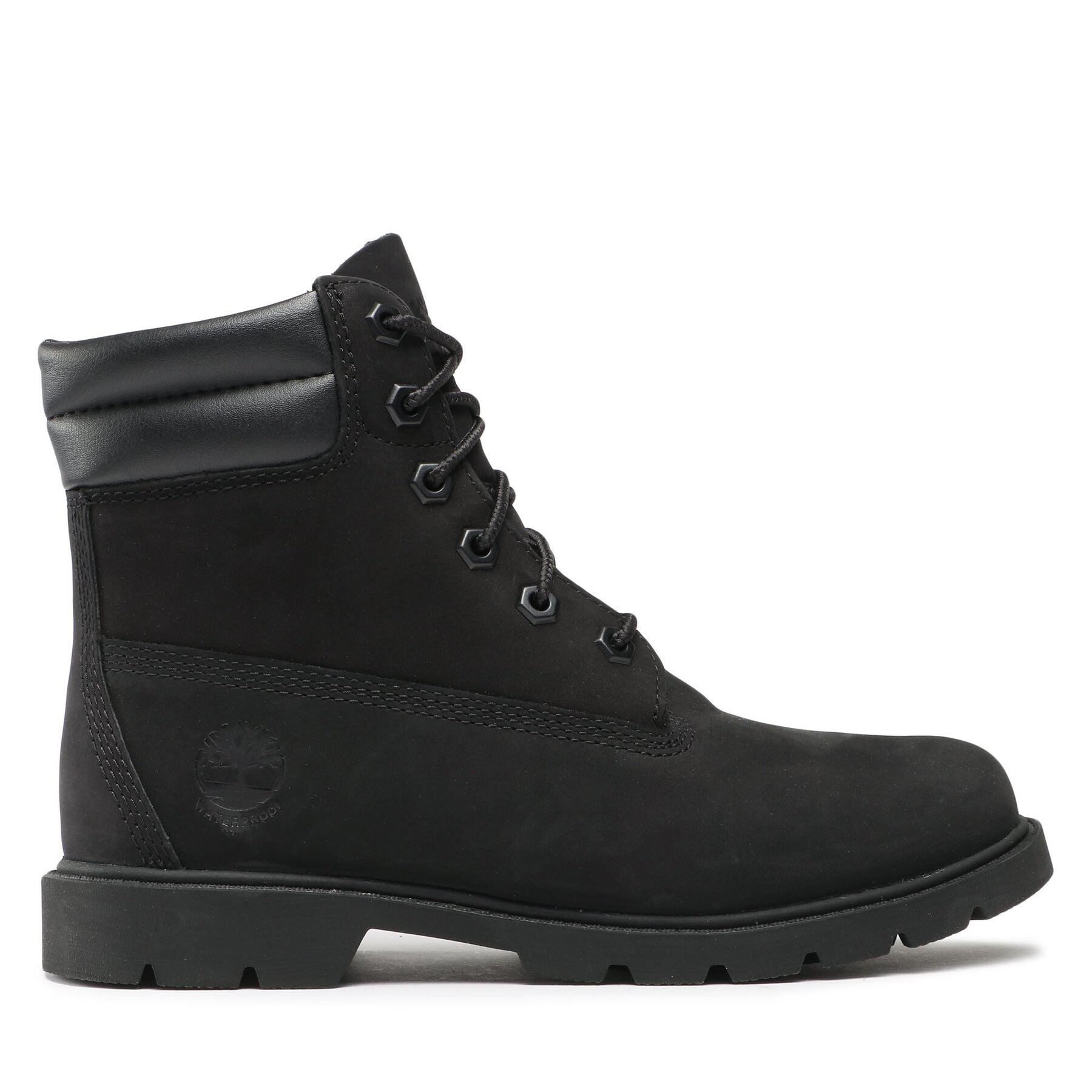 Schnürstiefeletten Timberland Linden Woods Wp 6 Inch TB0A156S0011 Black Nubuck von Timberland