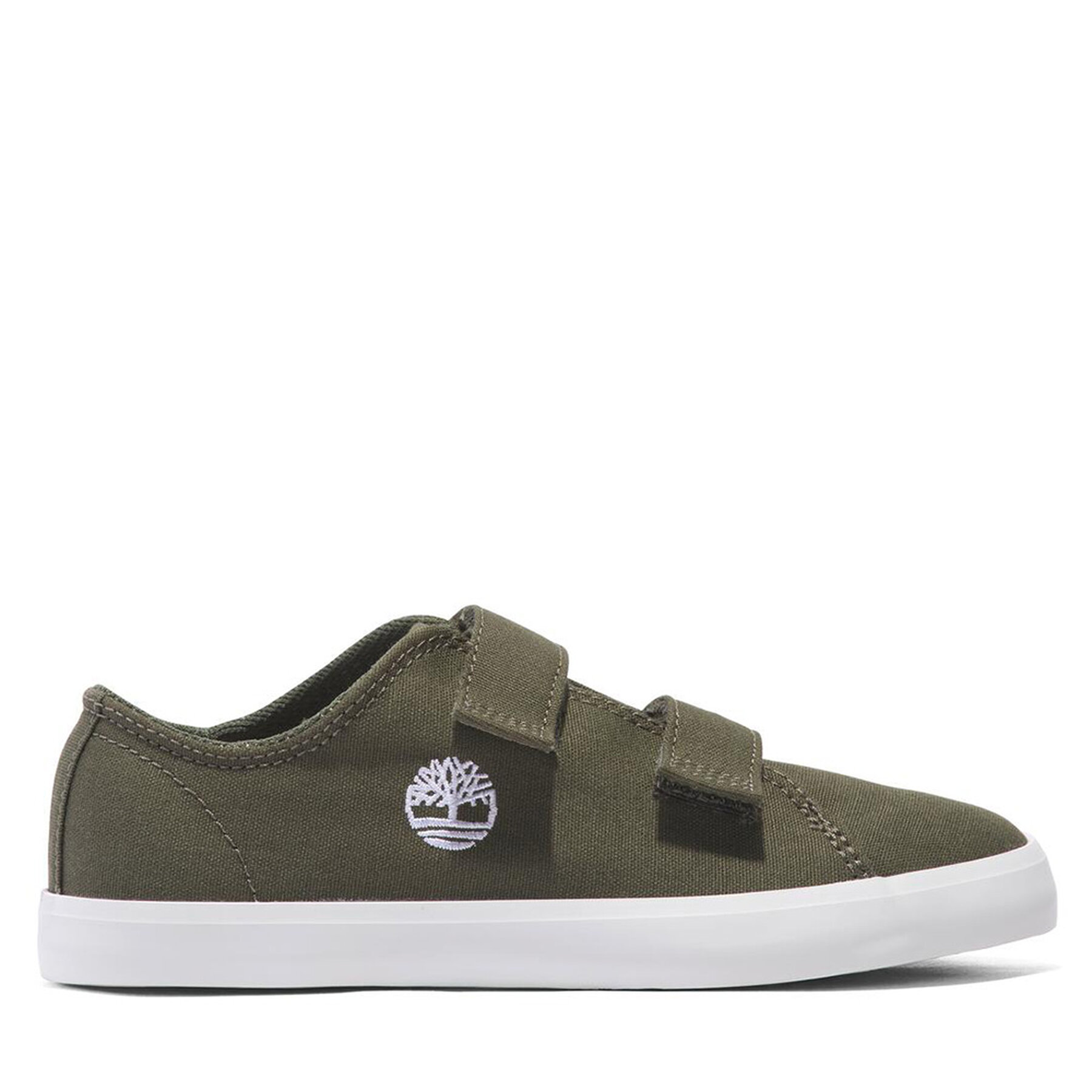 Sneakers aus Stoff Timberland Newport Bay Low Hook & Loop Sneaker TB0A66U9EZ91 Dark Green Canvas von Timberland