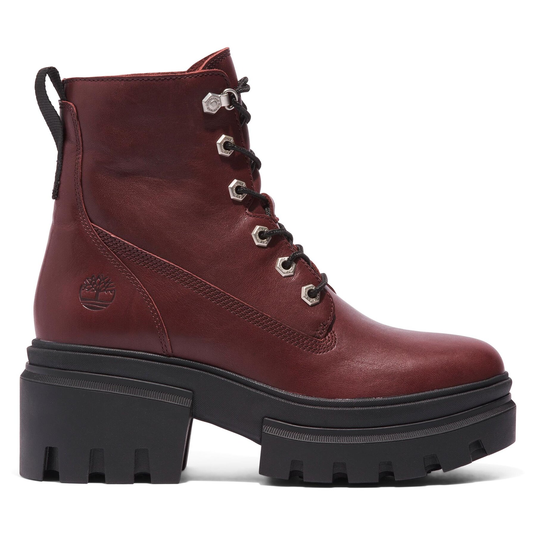 Stiefeletten Timberland Everleigh Boot 6In Laceup TB0A41U6C601 Burgundy Full Grain von Timberland