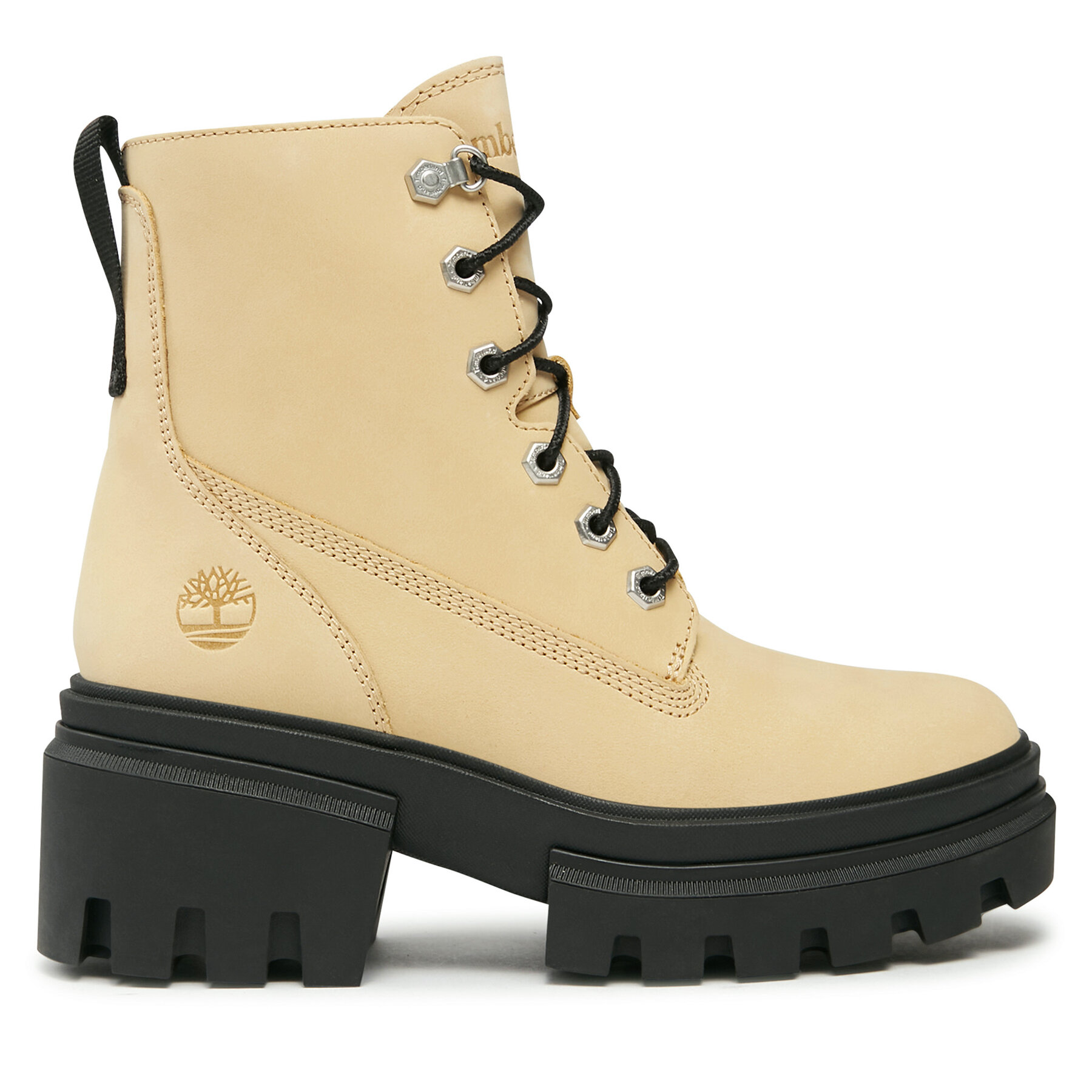 Stiefeletten Timberland Everleigh 6In Laceup TB0A61PZEF61 Light Yellow Nubuck von Timberland