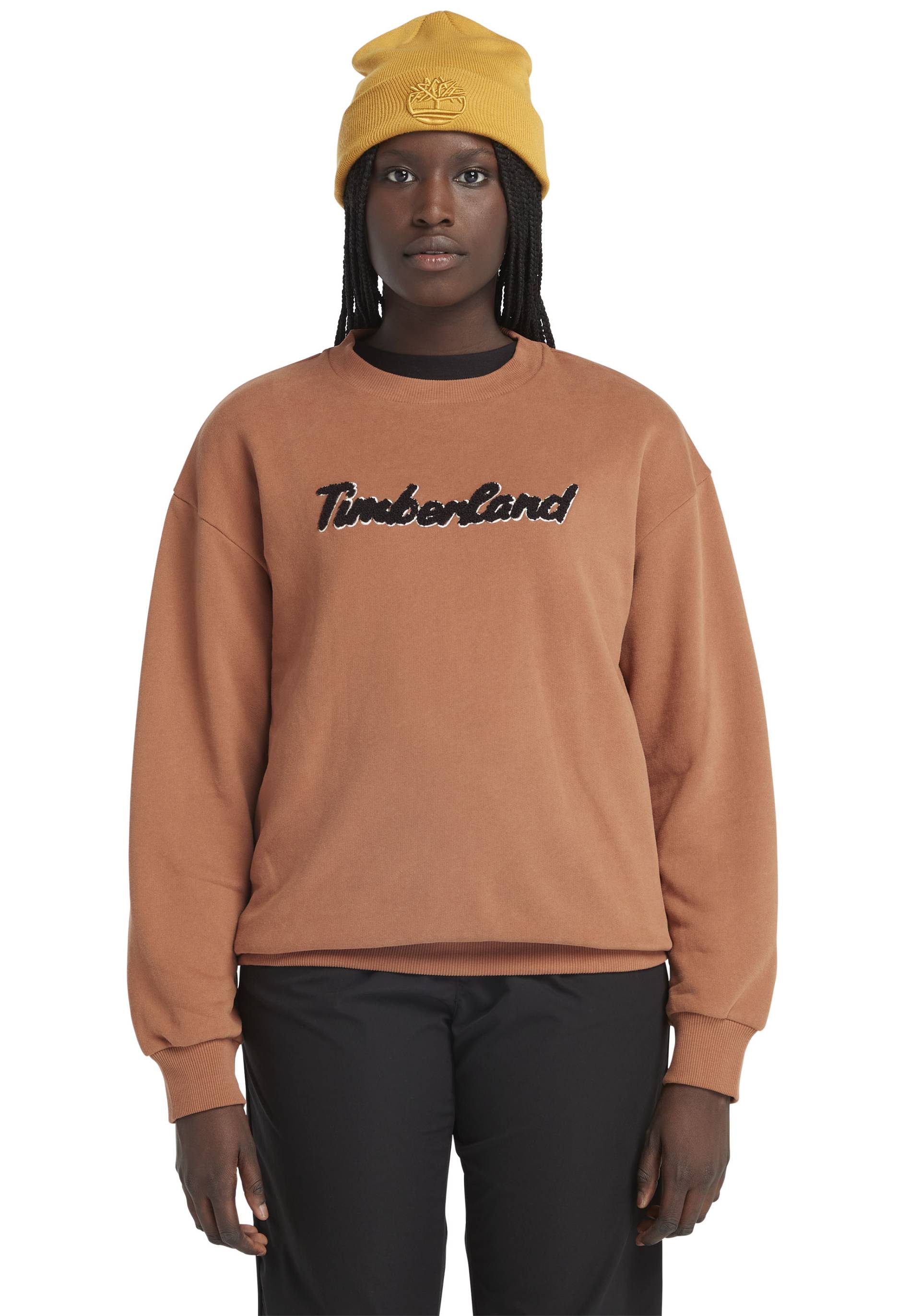 Timberland Rundhalspullover »Logo Texture Crew« von Timberland