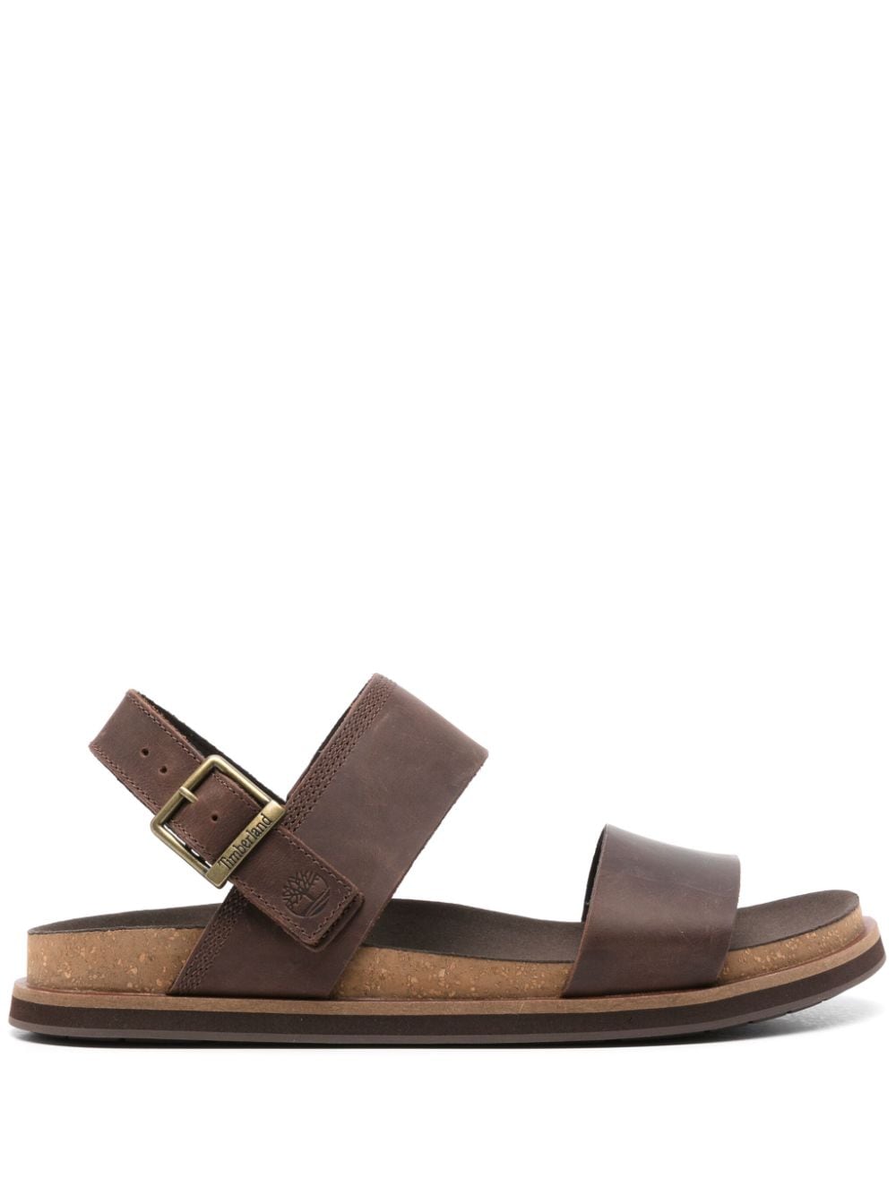 Timberland double-strap leather sandals - Brown von Timberland