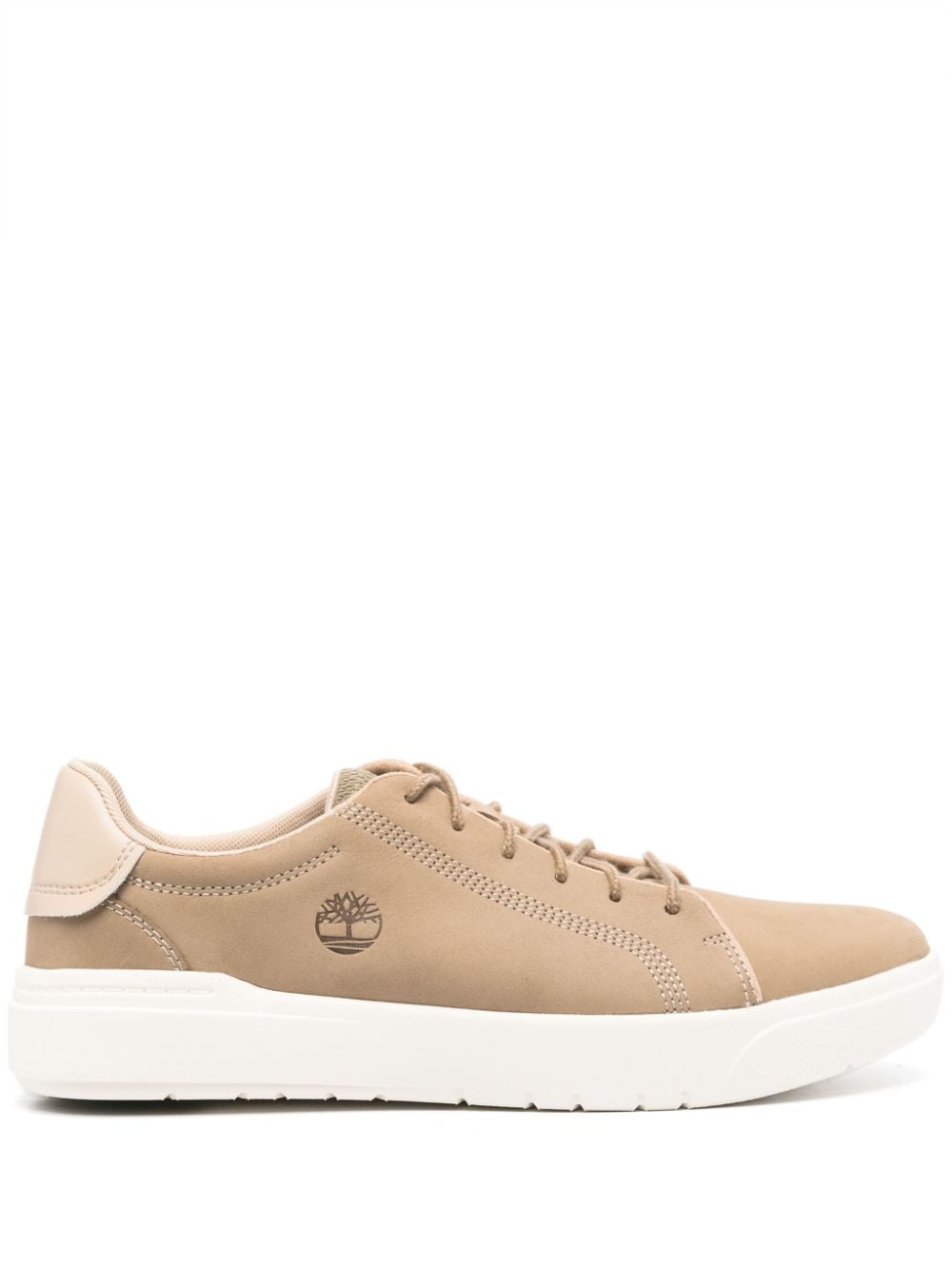 Timberland logo-debossed leather sneakers - Brown von Timberland