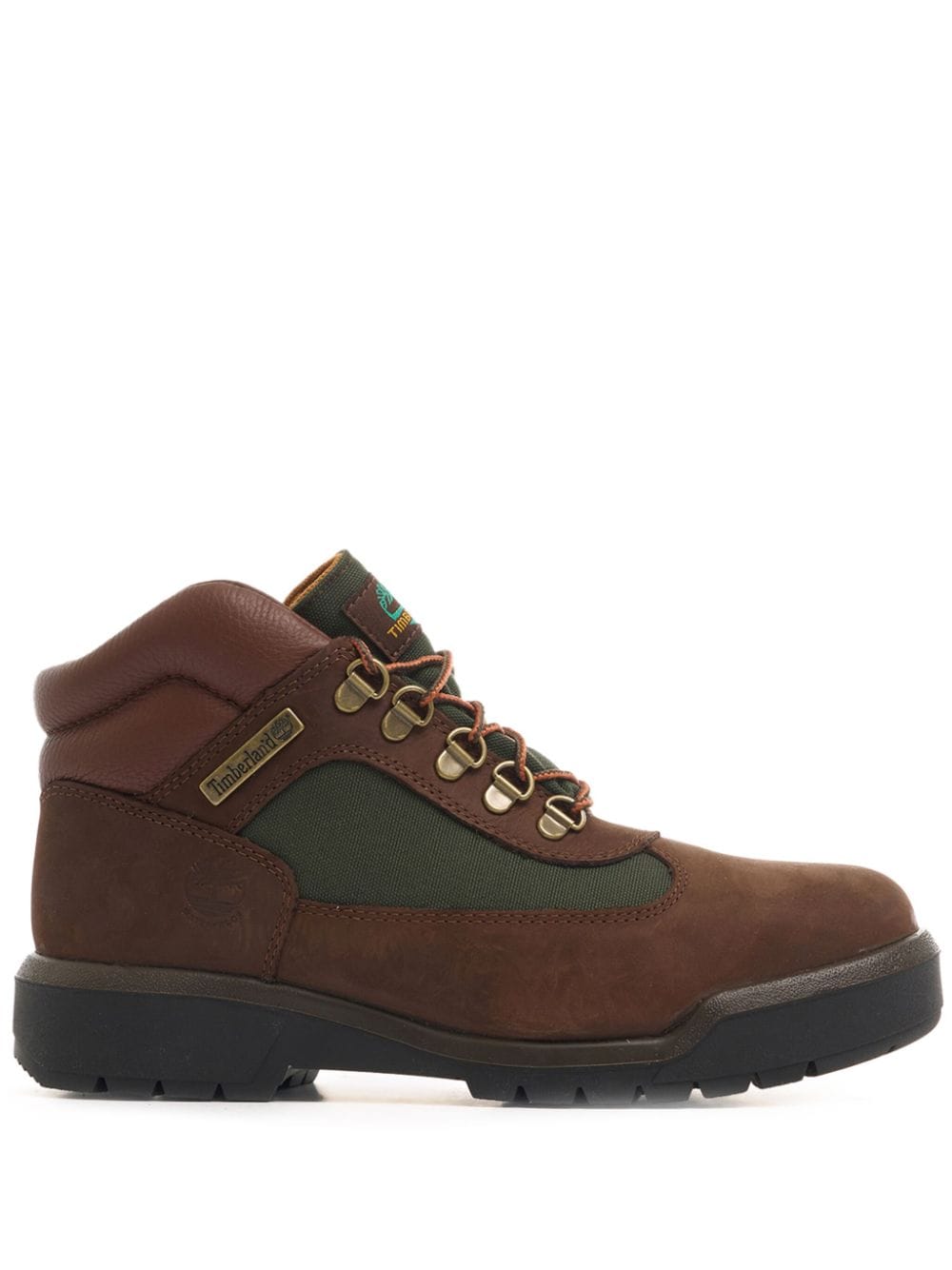 Timberland panelled leather ankle boot - Brown von Timberland