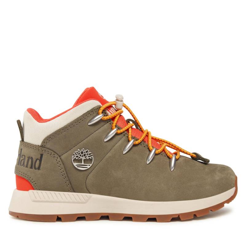 Trekkingschuhe Timberland Sprint Trekker Mid TB0A68BC9911 Dk Green Nubuck wOrg von Timberland