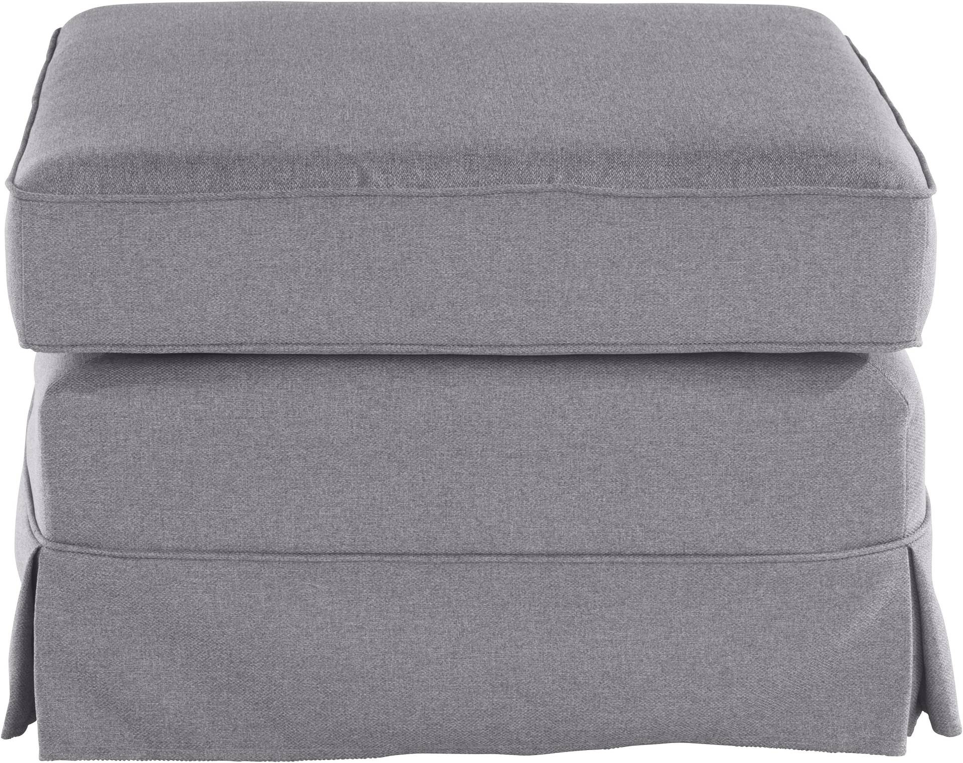 Home affaire Polsterhocker »Shadmoor«, Hussenoptik, in uni oder mit Blumendruck, passend zur Shadmoor-Serie Home affaire Polsterhocker »Shadmoor«, Hussenoptik, in uni oder mit Blumendruck, passend zur Shadmoor-Serie von home affaire