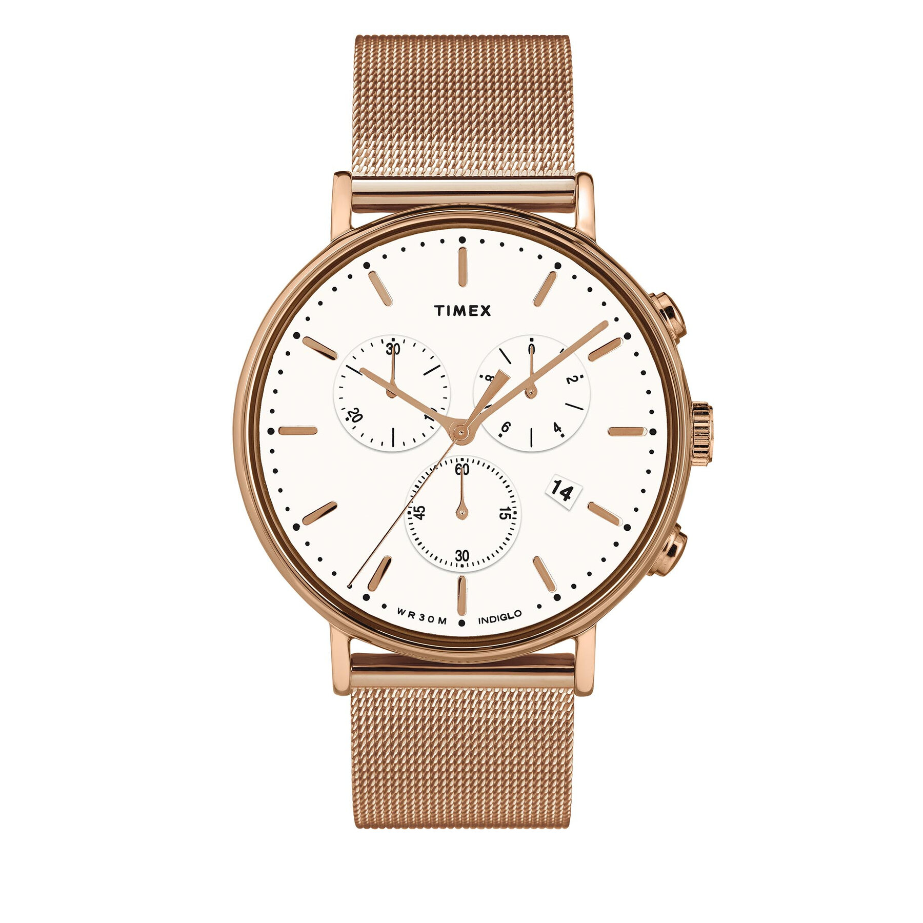 Uhr Timex Fairfield TW2T37200 Rose Gold/Rose Gold von Timex