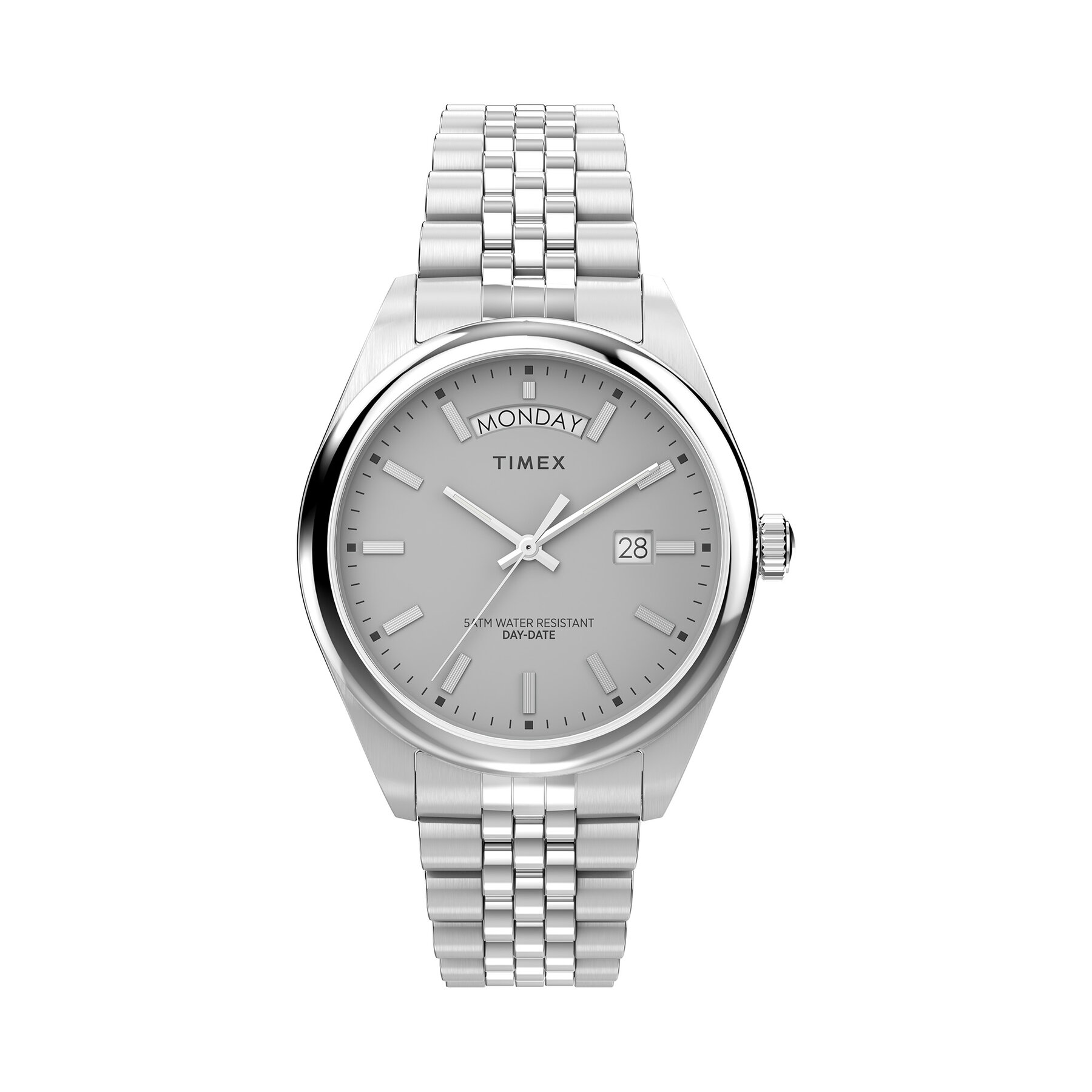 Uhr Timex Legacy Day and Date 41mm TW2V67900 Silberfarben Uhr Timex Legacy Day and Date 41mm TW2V67900 Silberfarben von Timex