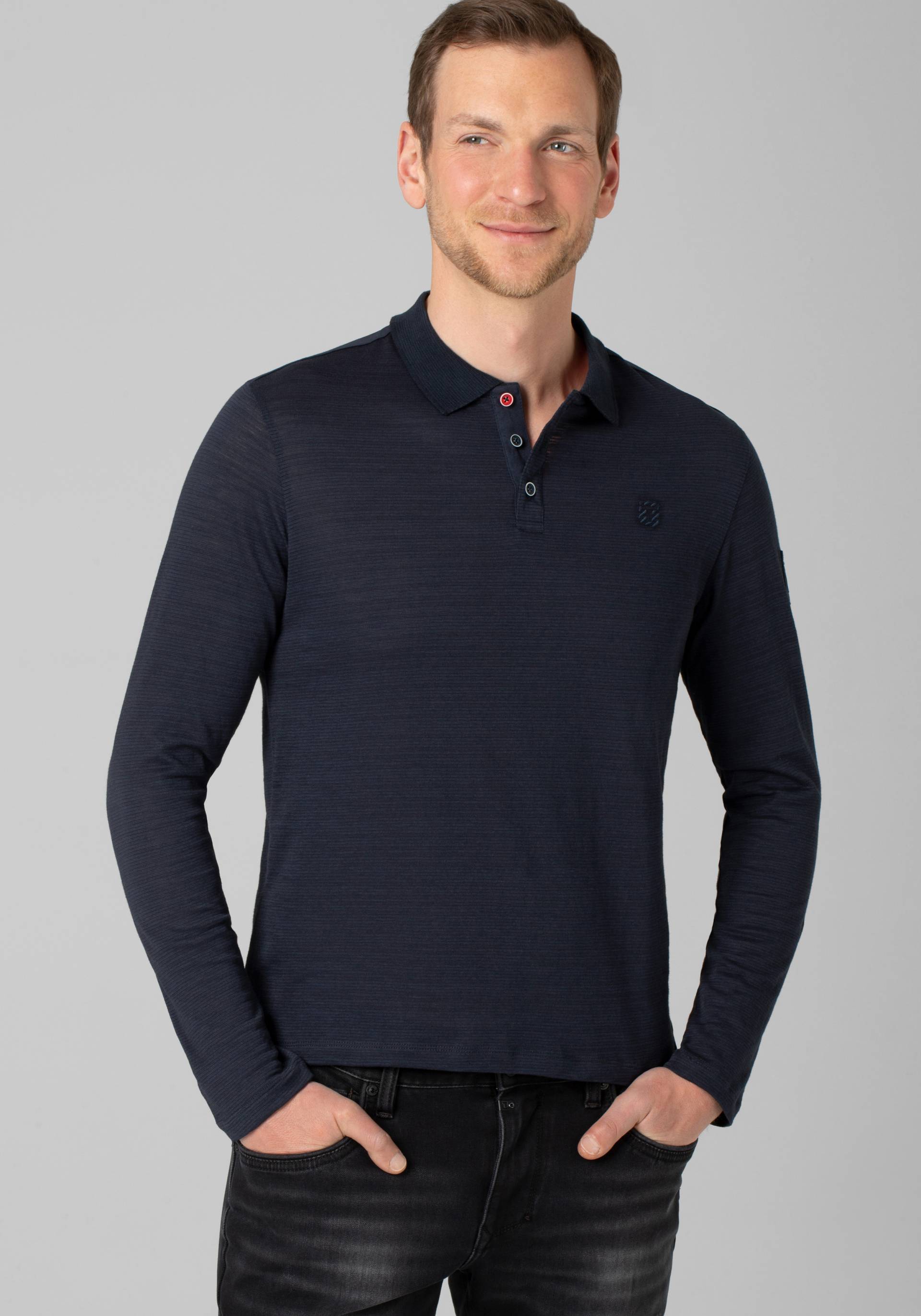 TIMEZONE Poloshirt »Knit Slub Longsleeve Polo« von Timezone