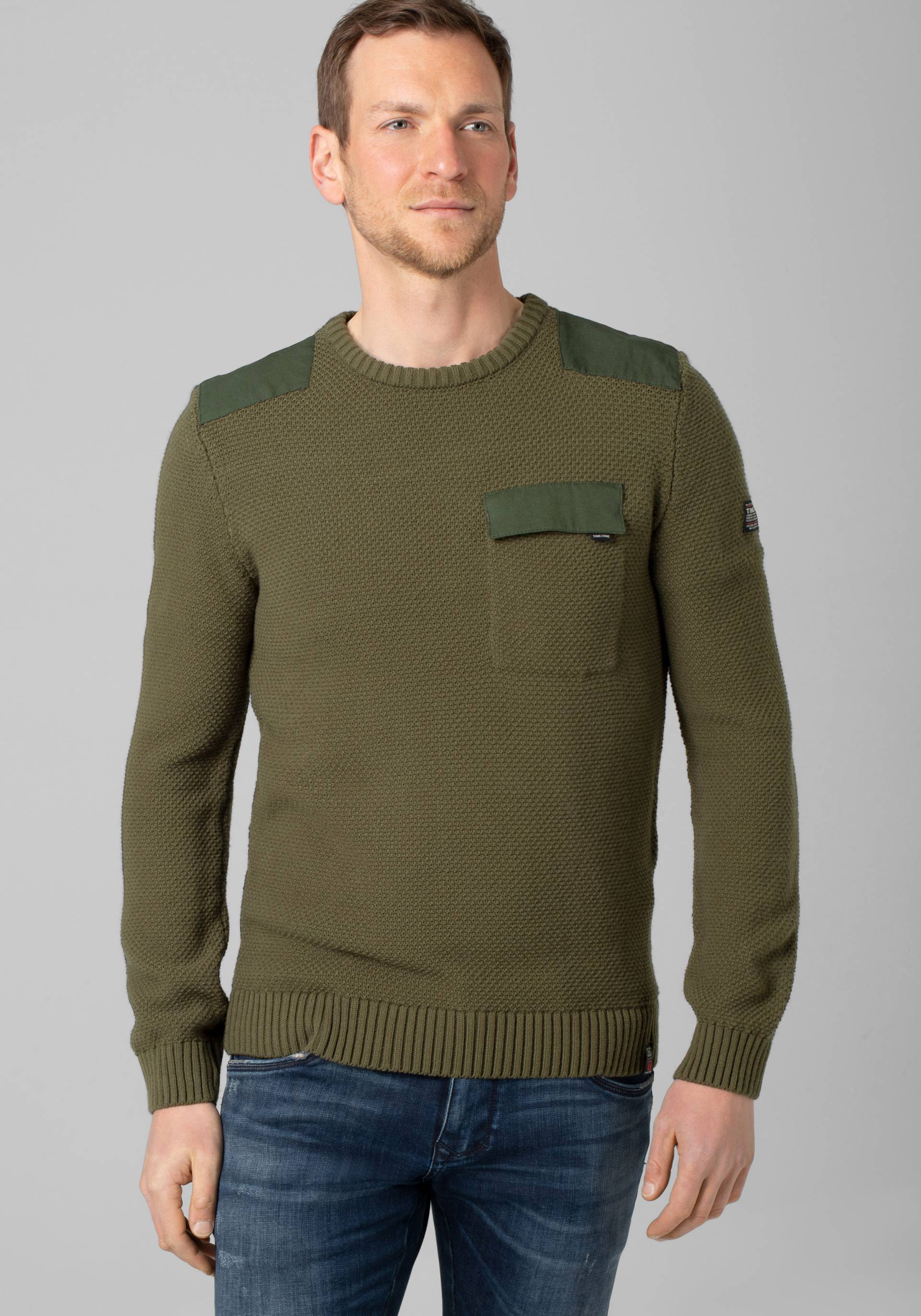 TIMEZONE Strickpullover »Fabricmix Crewneck Sweater« von Timezone