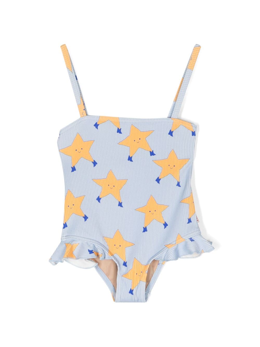Tiny Cottons Dancing Stars ribbed swimsuit - Blue von Tiny Cottons