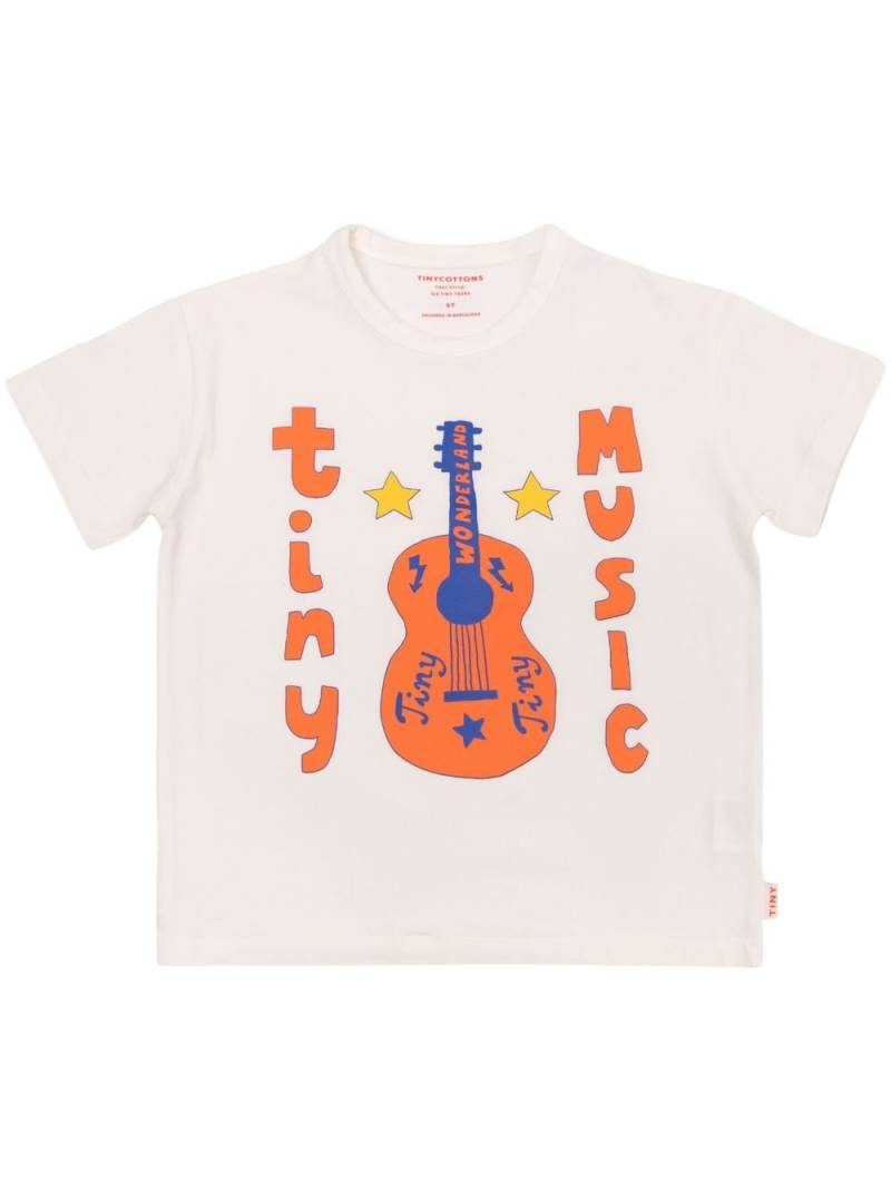 Tiny Cottons Tiny Music organic cotton T-shirt - White von Tiny Cottons