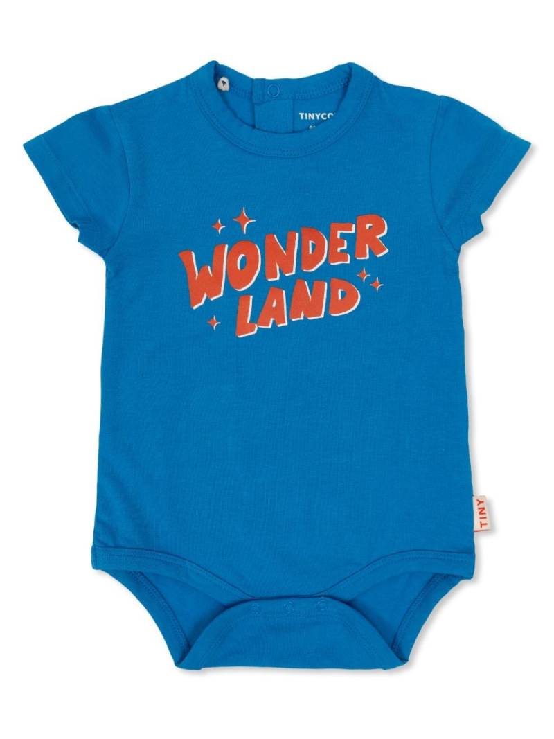 Tiny Cottons Wonderland short-sleeve bodysuit - Blue von Tiny Cottons