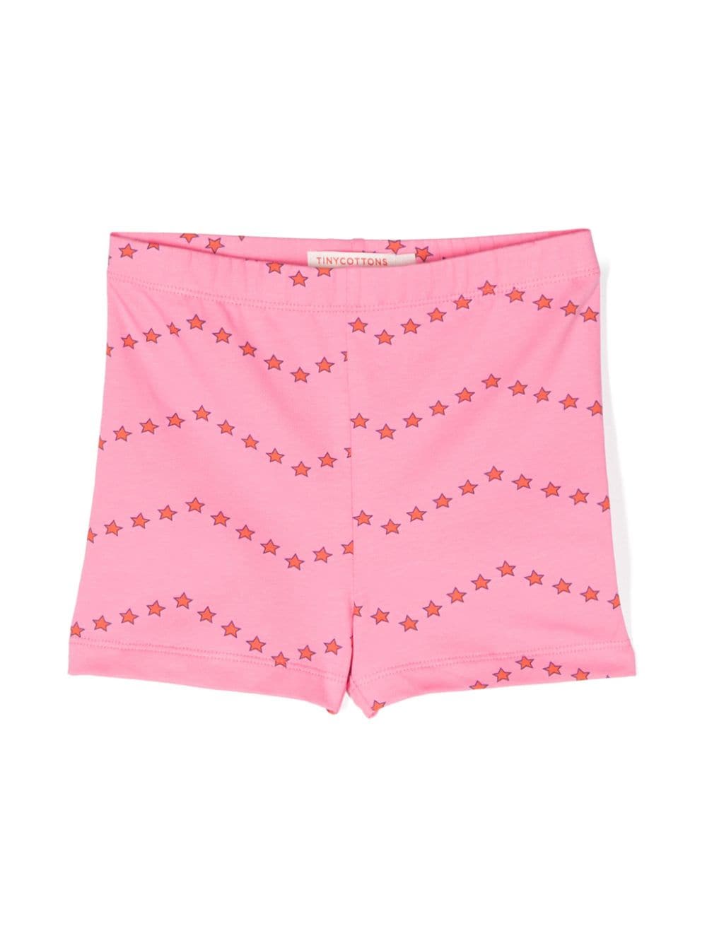 Tiny Cottons Zigzag star-print shorts - Pink von Tiny Cottons