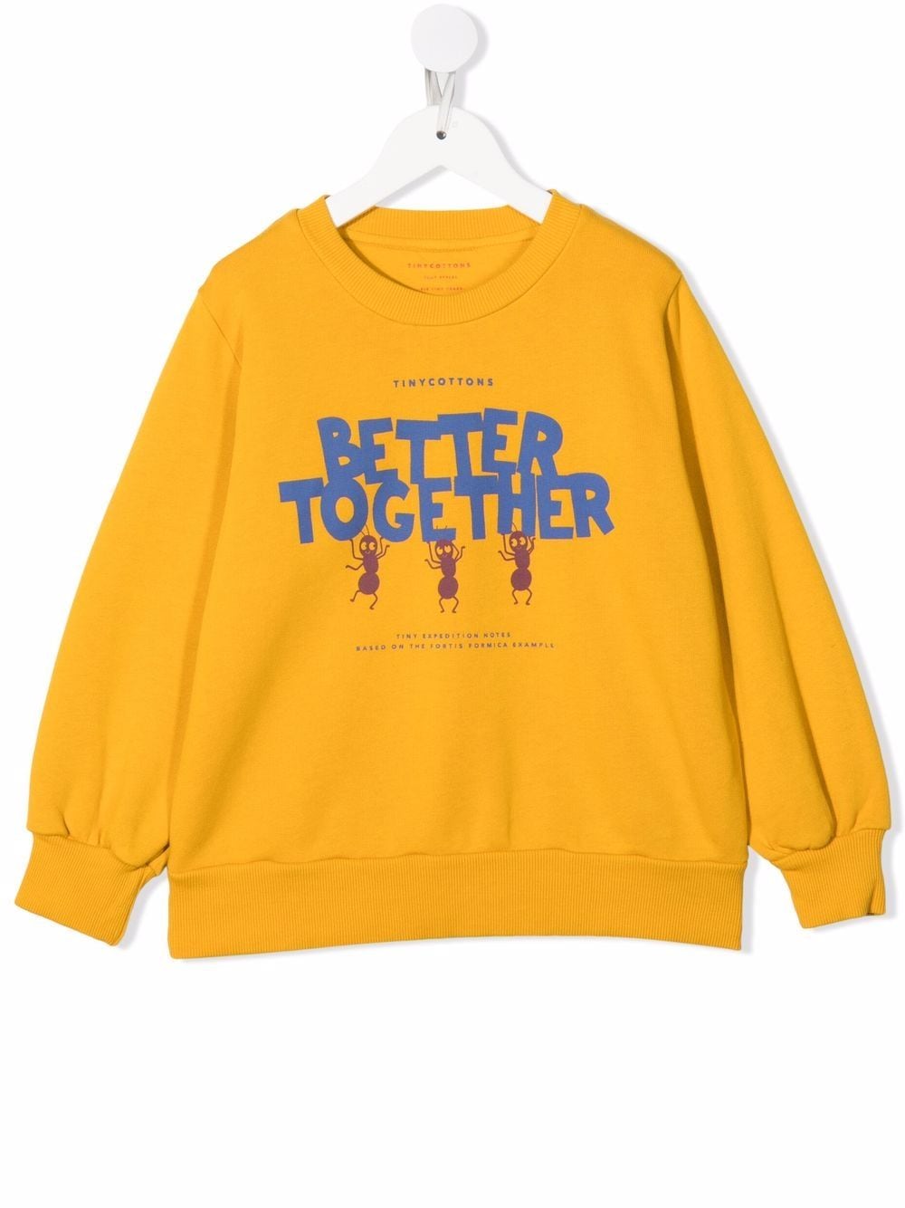 Tiny Cottons slogan organic cotton sweatshirt - Yellow von Tiny Cottons