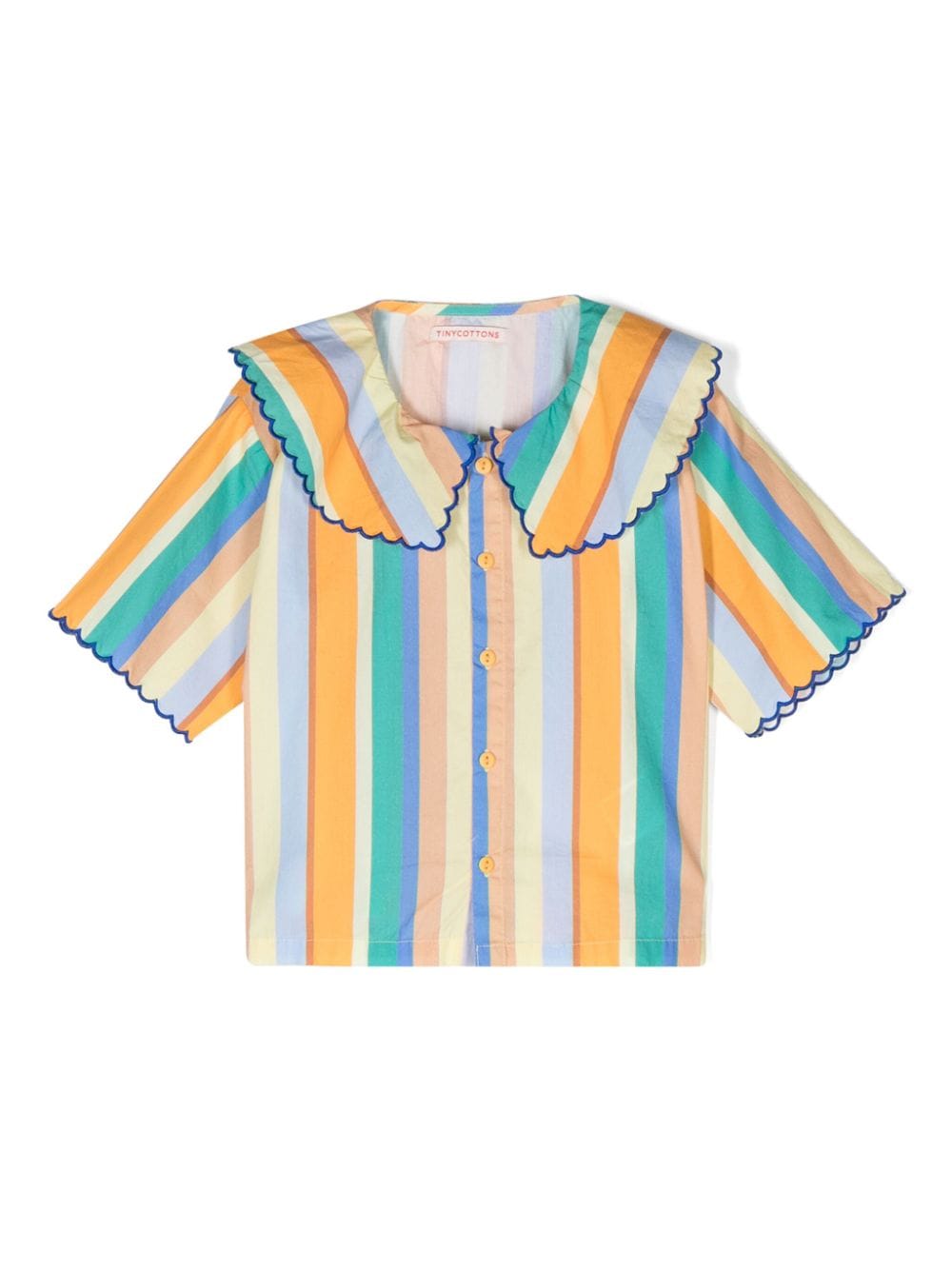 Tiny Cottons striped cotton shirt - Yellow von Tiny Cottons