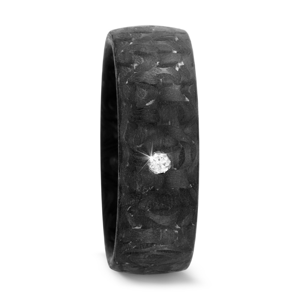 TeNo Damen Partnerring Carbon Diamant 0.03 ct, w-si von TeNo