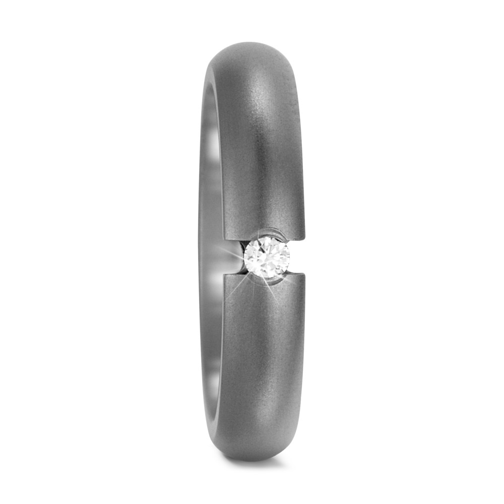 TitanFactory Damen Partnerring Titan Diamant 0.05 ct, w-si von TitanFactory