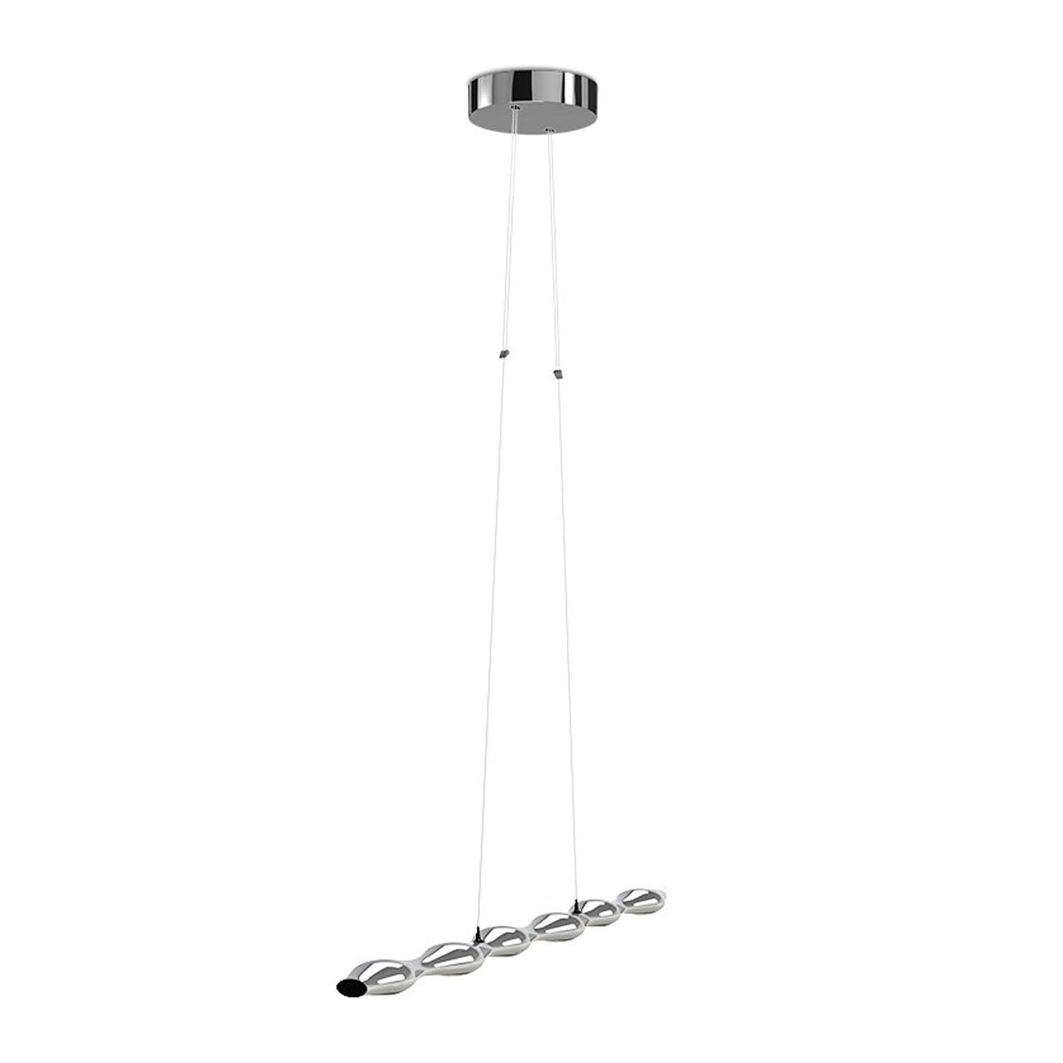 Move Along 6 LED Pendelleuchte, Farbe chrome von Tobias Grau