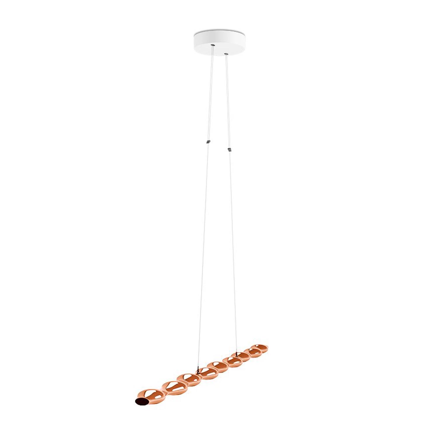 Move Along 9 LED Pendelleuchte, Farbe copper von Tobias Grau