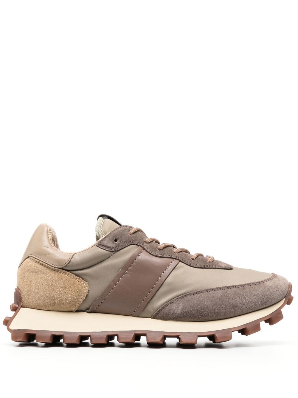 Tod's 1T paneled low-top sneakers - Brown von Tod's