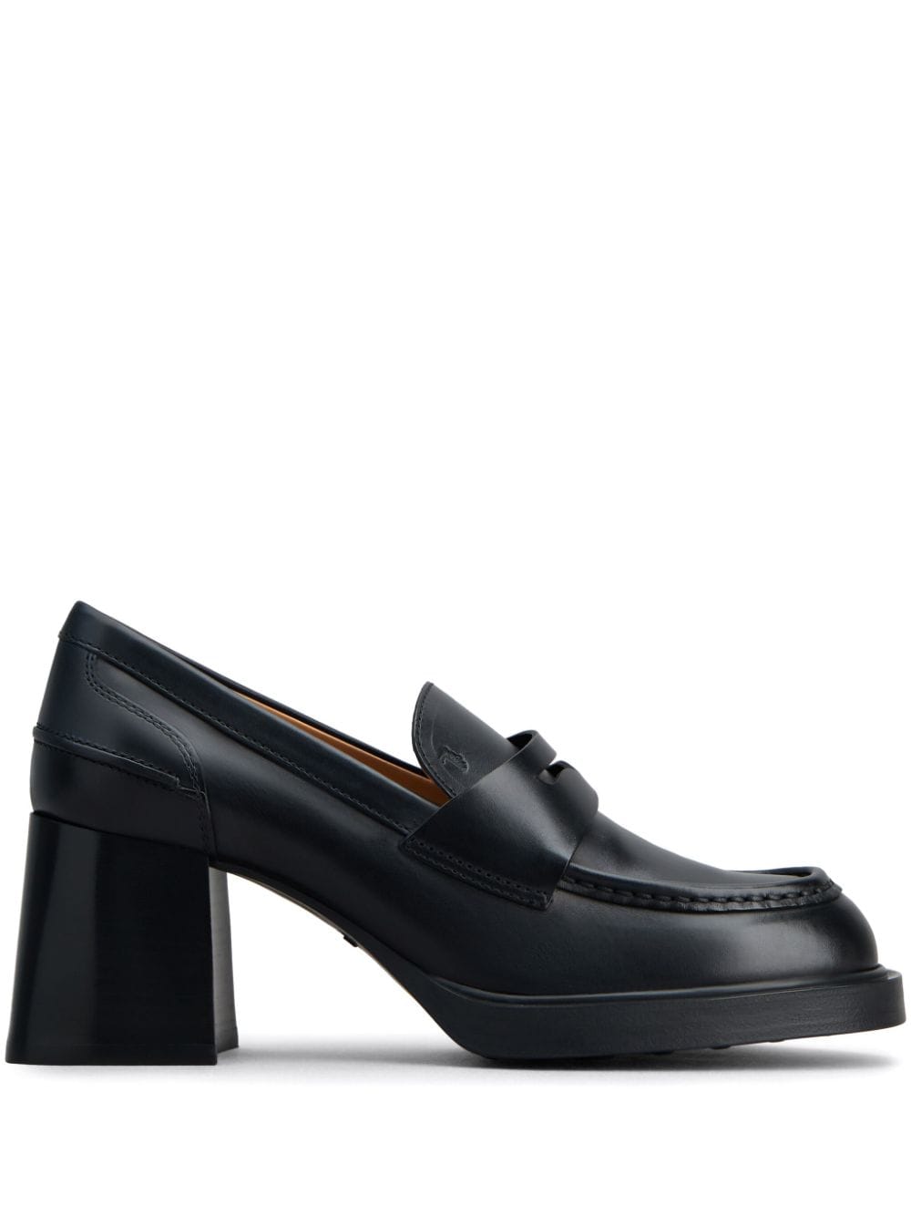 Tod's 85mm almond-toe leather pumps - Black von Tod's