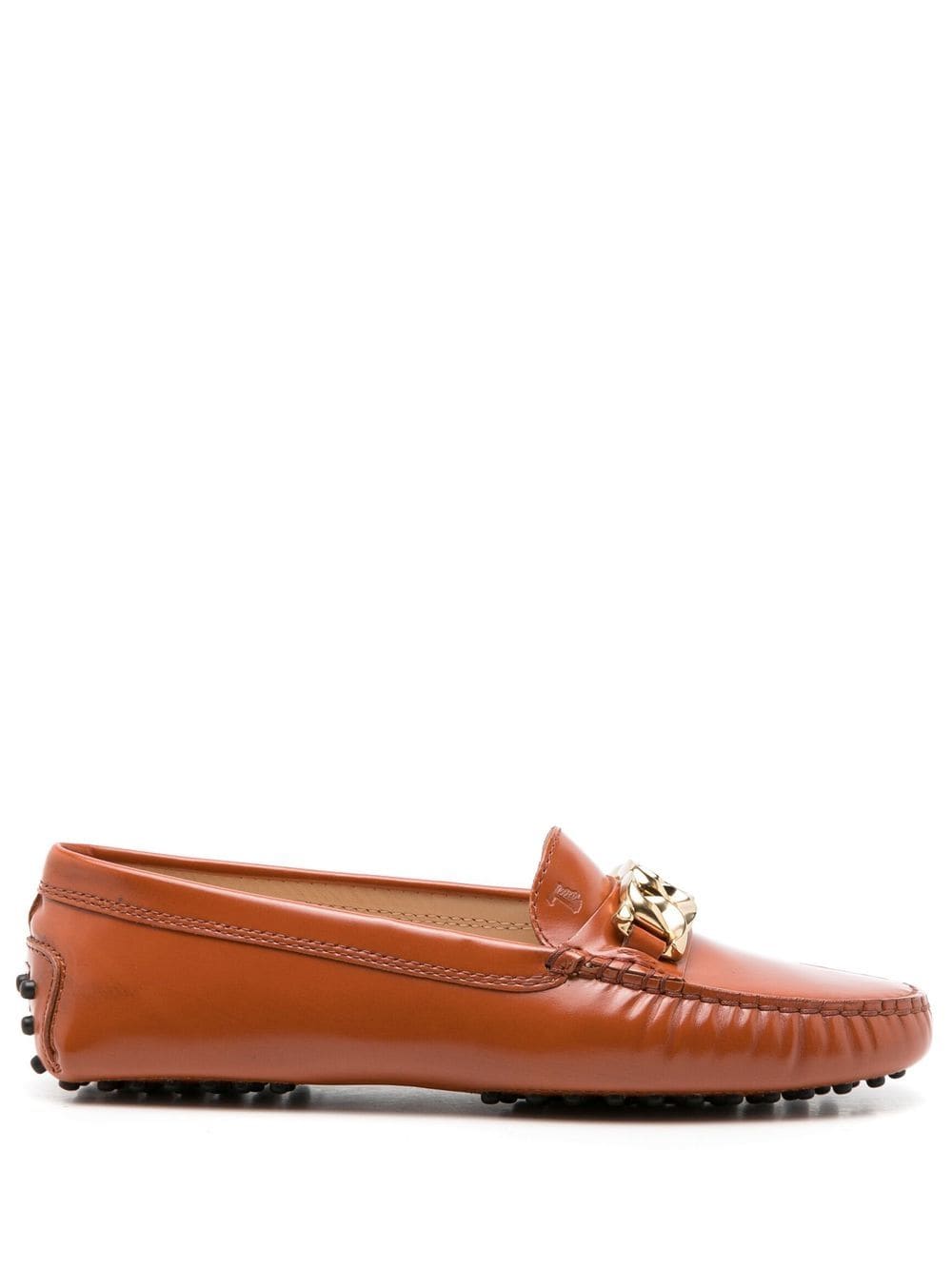 Tod's Gommini chain-link loafers - Brown von Tod's