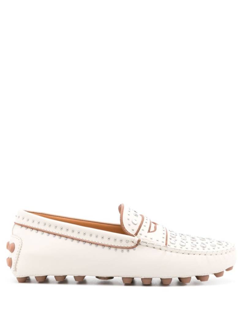 Tod's Gommino Macro studded loafers - White von Tod's