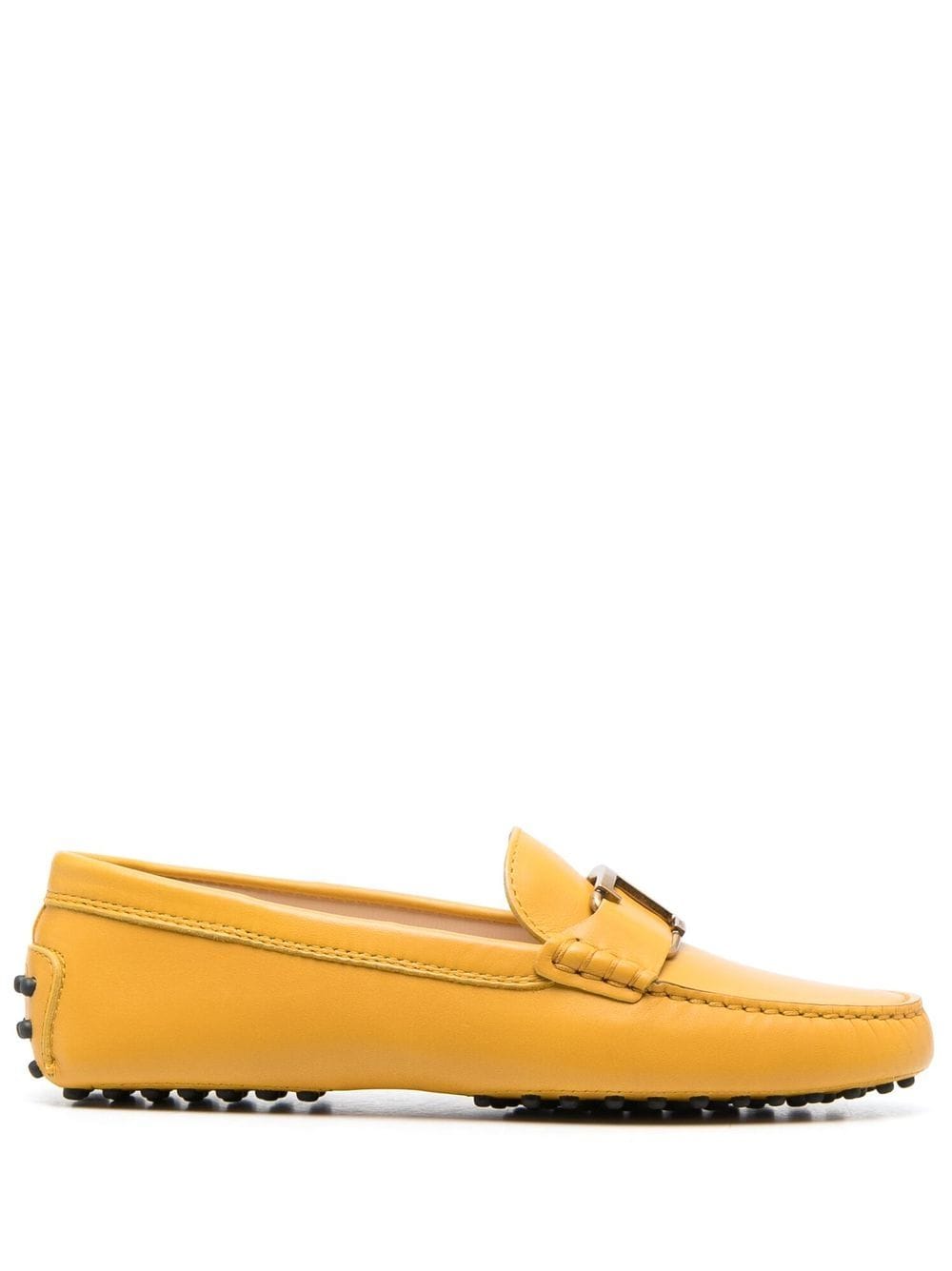 Tod's Gommino T-logo plaque loafers - Yellow von Tod's