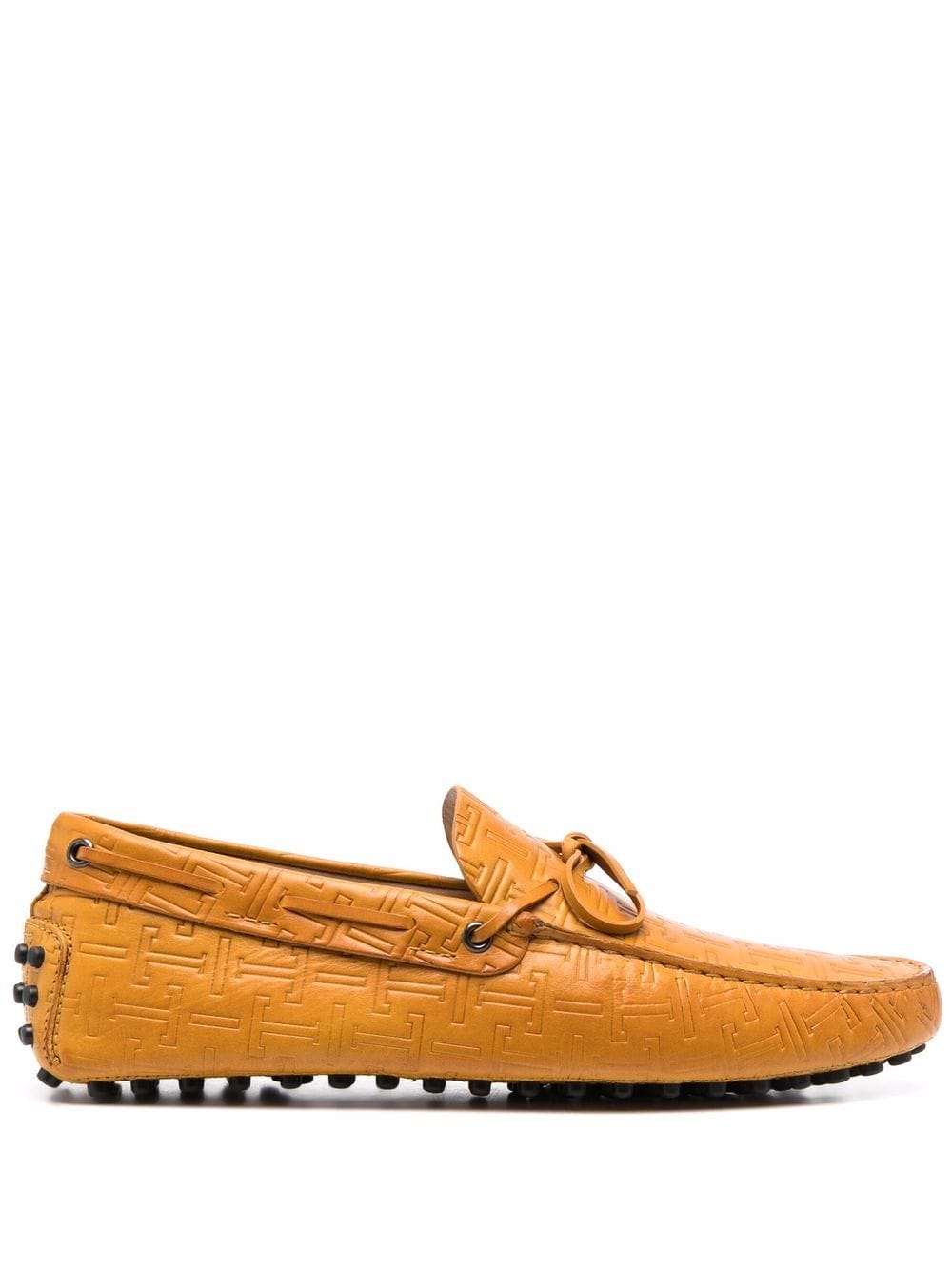 Tod's Gommino embossed loafers - Yellow von Tod's