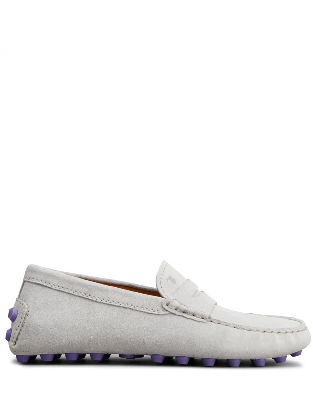 Tod's Gommino logo-debossed loafers - Grey von Tod's