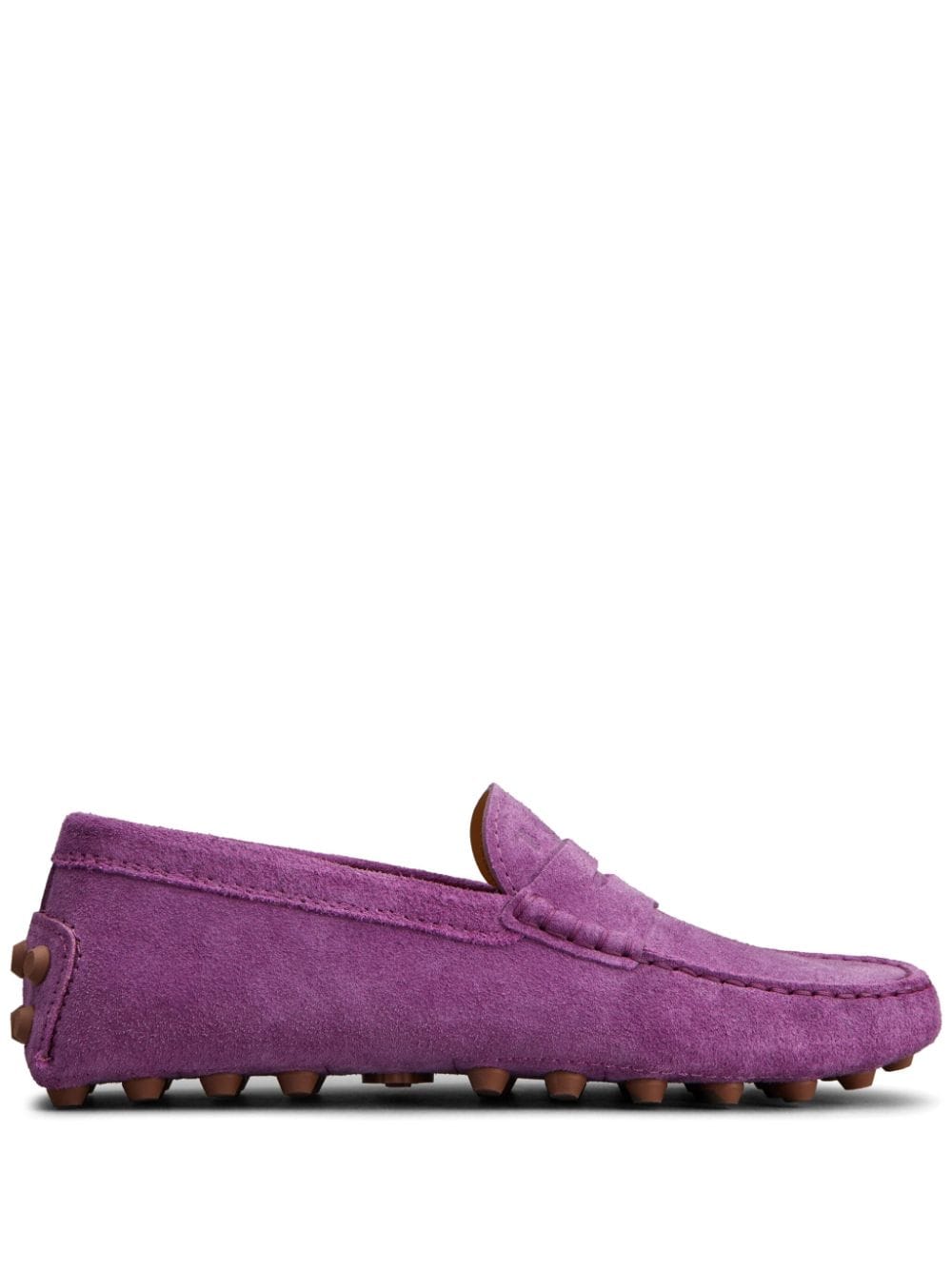 Tod's Gommino penny-slot suede loafers - Purple von Tod's