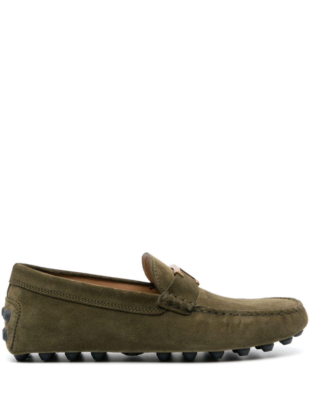 Tod's Gommino suede loafers - Green von Tod's