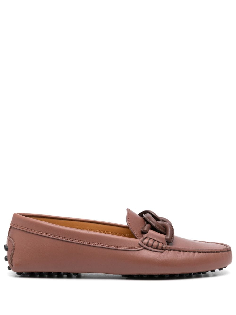 Tod's Kate Gommino Bubble leather loafers - Brown von Tod's