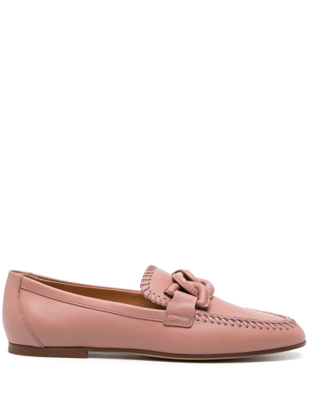 Tod's Kate braided-detailed loafers - Pink von Tod's