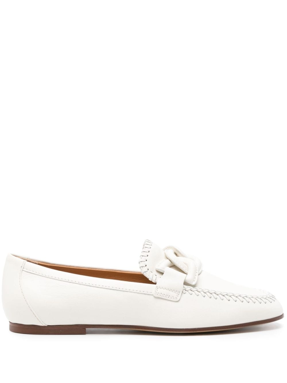 Tod's Kate leather loafers - White von Tod's