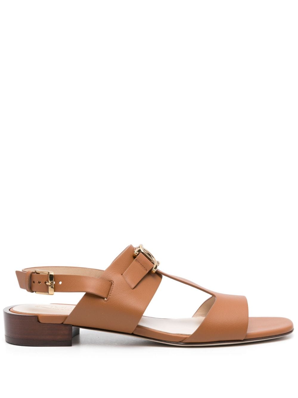 Tod's Kate leather sandals - Brown von Tod's
